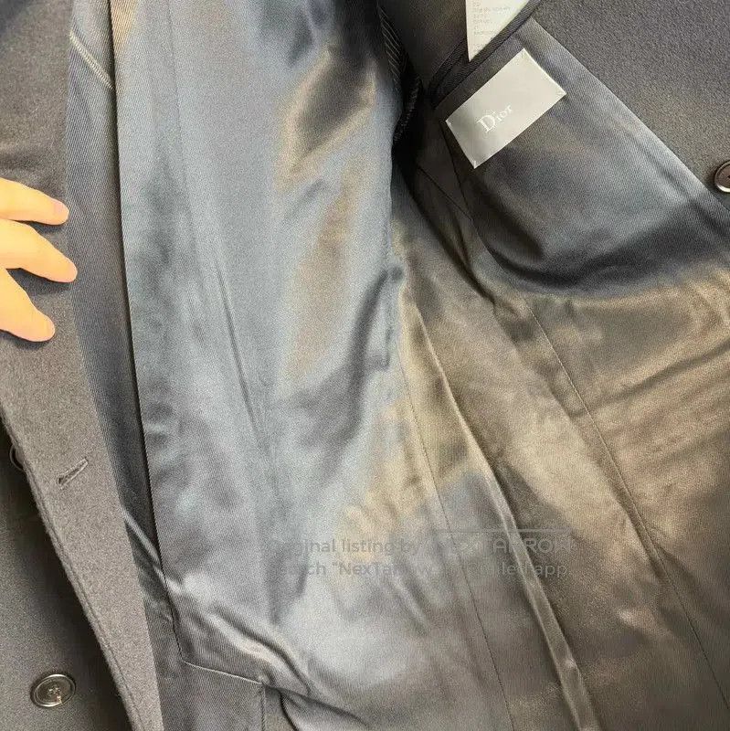 Other Dior Men's Black Wool Winter Coat . Size US L / EU 52-54 / 3 - 5 Thumbnail