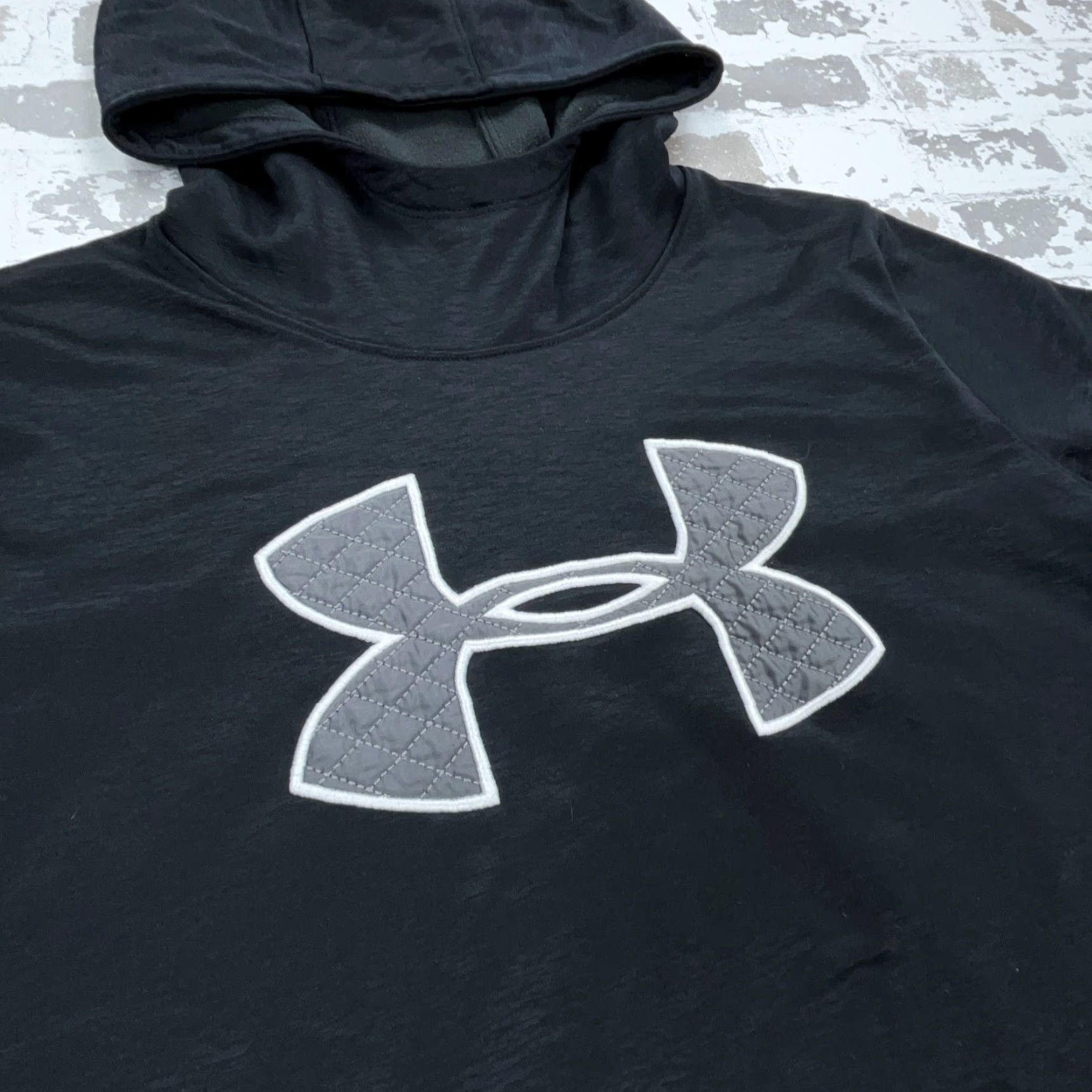 Under Armour Under Armour Hoodie Women L Black Gray Sweatshirt Pullover Fleece Moisture Wicking Hooded Logo Comfortable Casual Activewear Size L / US 10 / IT 46 - 3 Thumbnail
