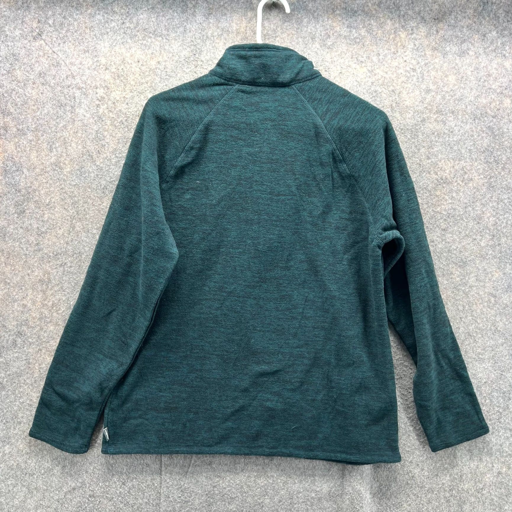 Eddie Bauer VINTAGE Eddie Bauer Sweater Women M Heather Blue Fleece 1/4 Zip Quilted Logo Pullover Size M / US 6-8 / IT 42-44 - 2 Thumbnail