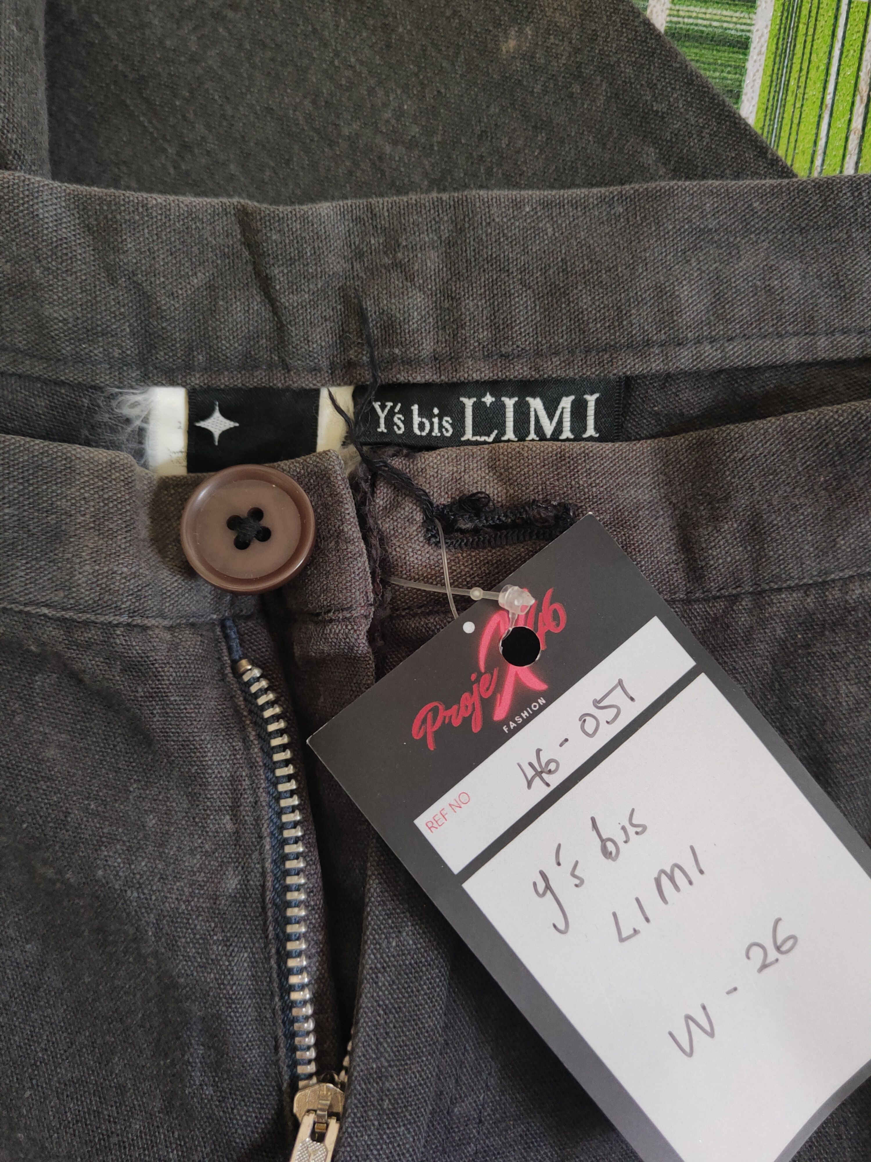 Y's DL Y's bis Limi Black Faded Casual Pants #46-051 Size 26" / US 2 / IT 38 - 13 Thumbnail