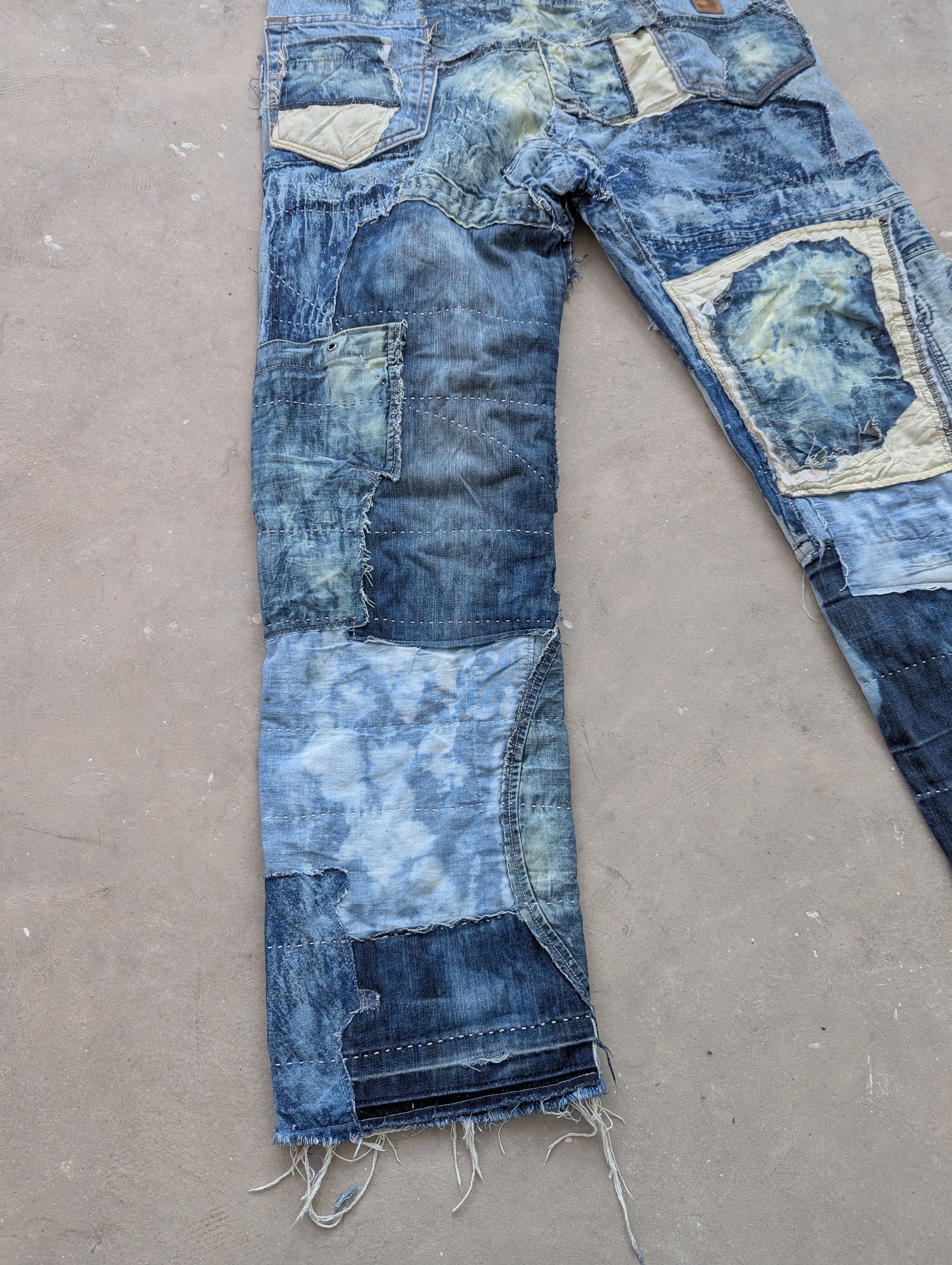 Carhartt × Vintage TODAY OFFER 💥 1/1 Carhartt Reconstructed Denim Sashiko Boro Size US 36 / EU 52 - 17 Thumbnail