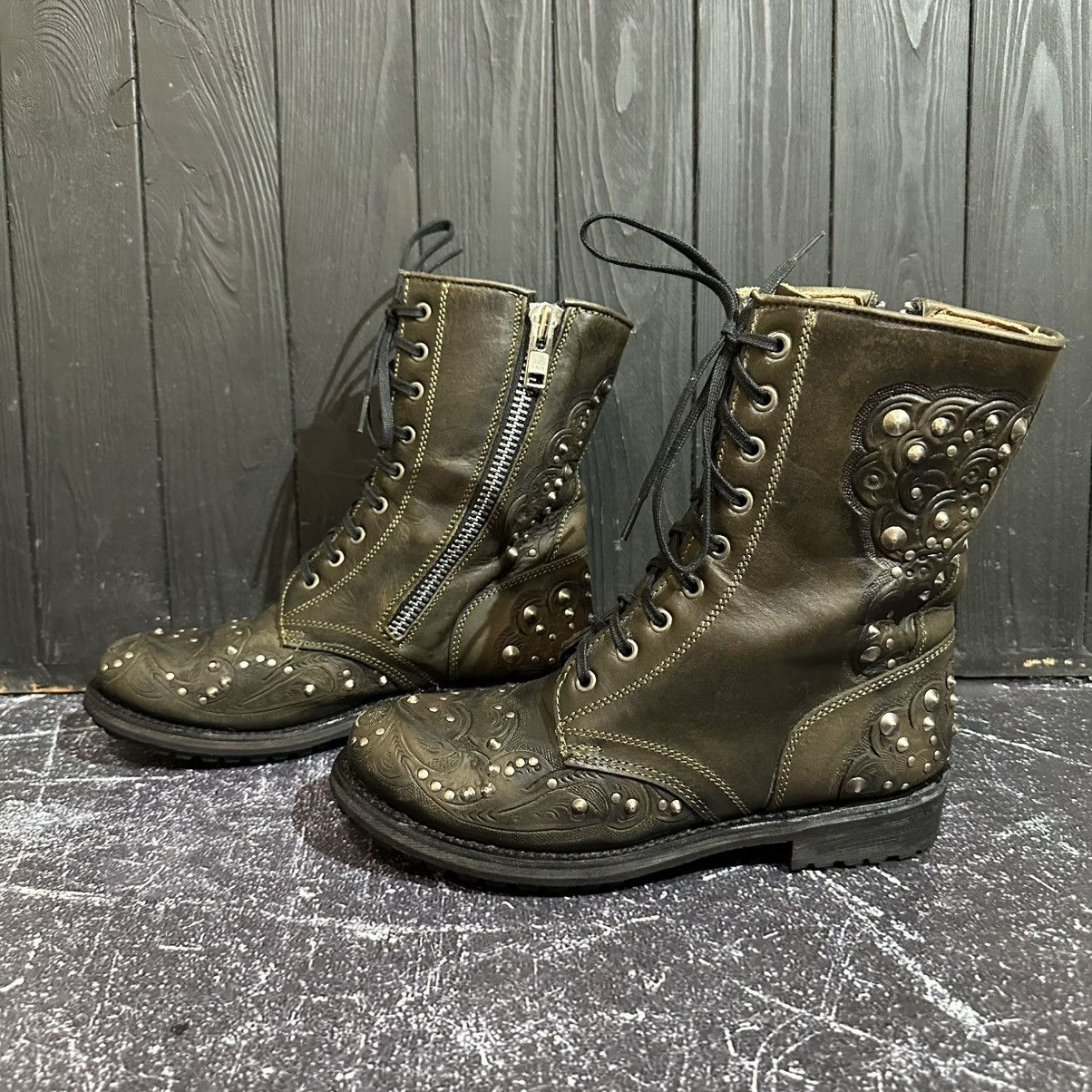 ASH ASH - Women’s Leather BIKER Boots 39 Rick Owens Style Size US 9 / IT 39 - 3 Thumbnail