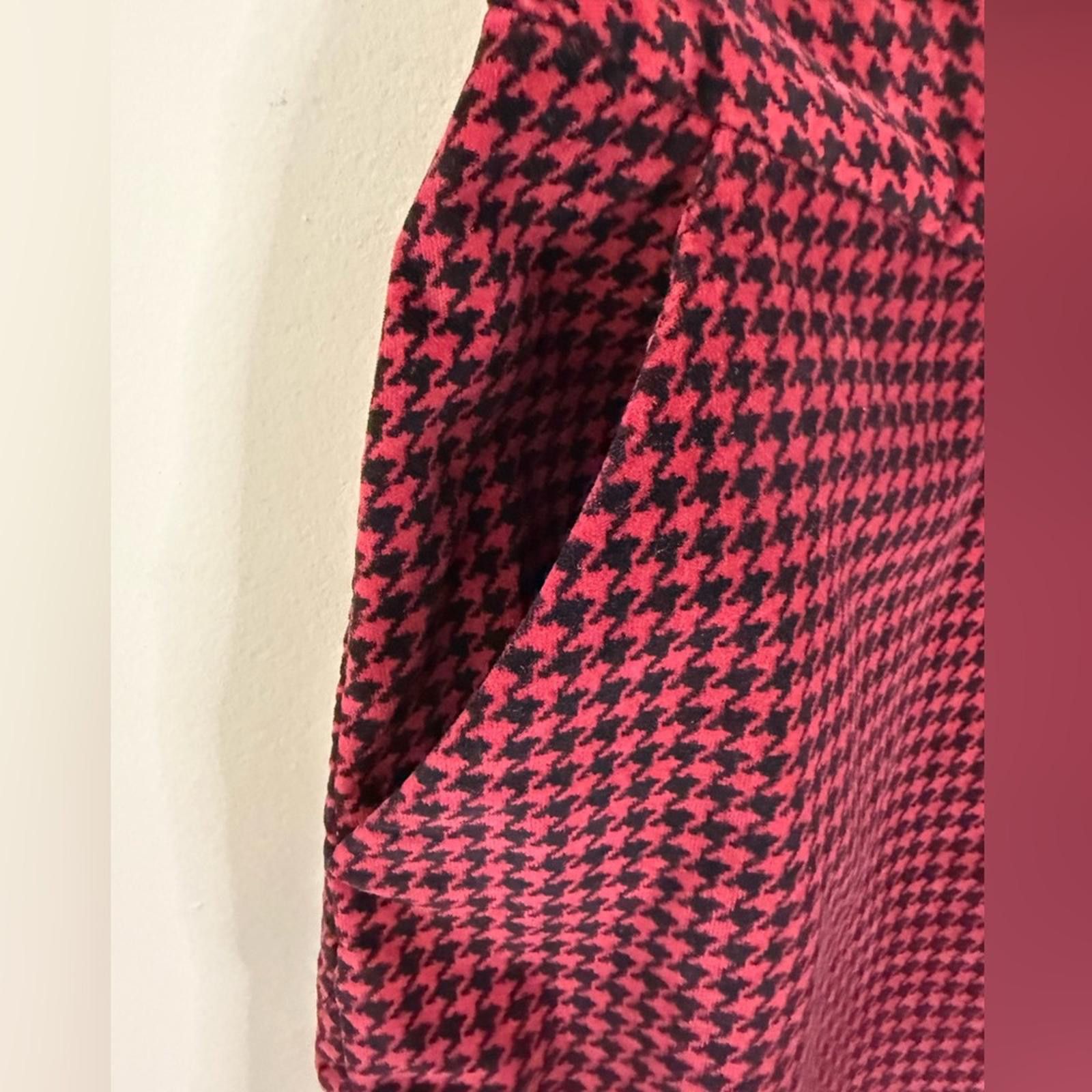 L.L. Bean L. L. Bean red & black herringbone mini skirt SZ 8P Size 30" / US 8 / IT 44 - 2 Thumbnail