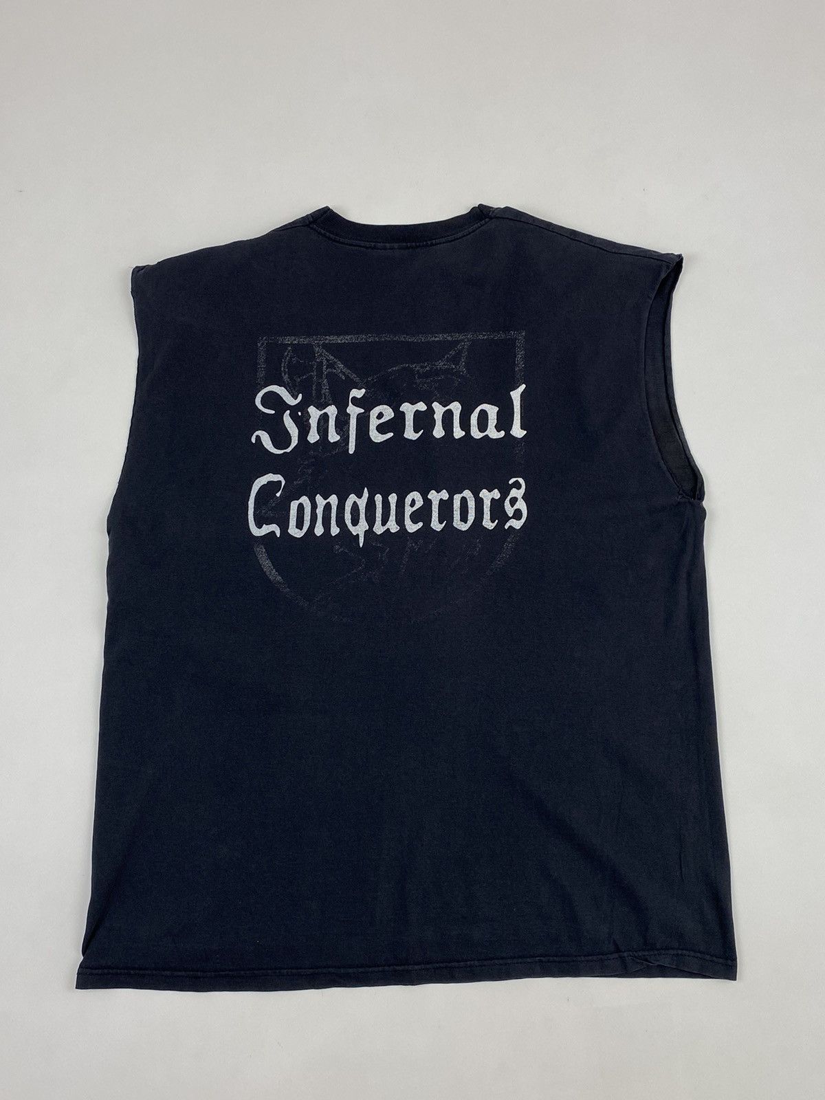 Vintage Vintage Infernal Conquerors Cropped Tank Top T-Shirt Size US XL / EU 56 / 4 - 8 Thumbnail