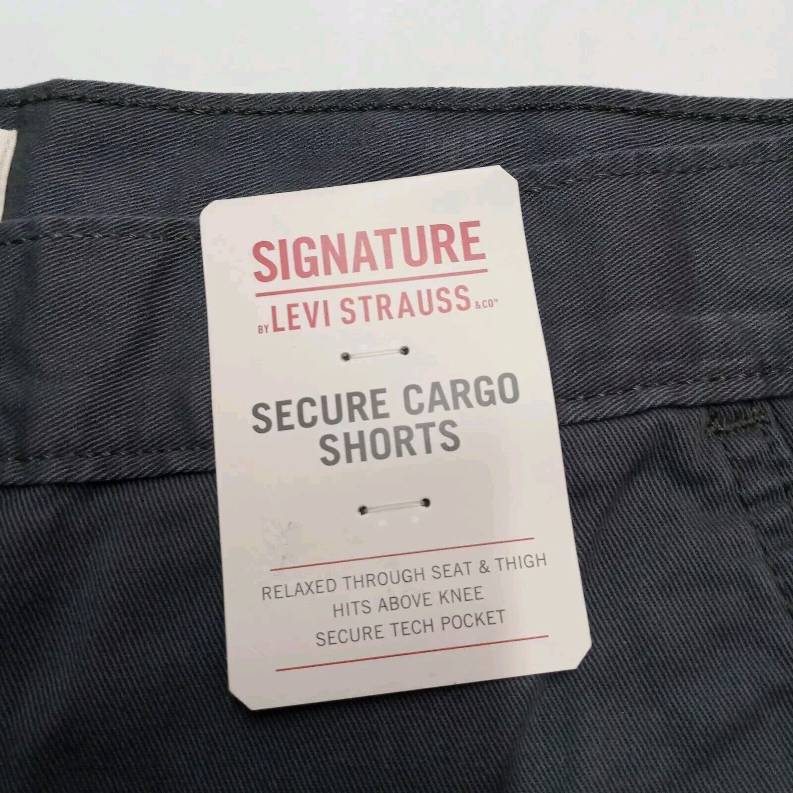 Levi's Signature Levi Strauss Secure Cargo Shorts Men’s 30 Gray Size US 30 / EU 46 - 2 Thumbnail