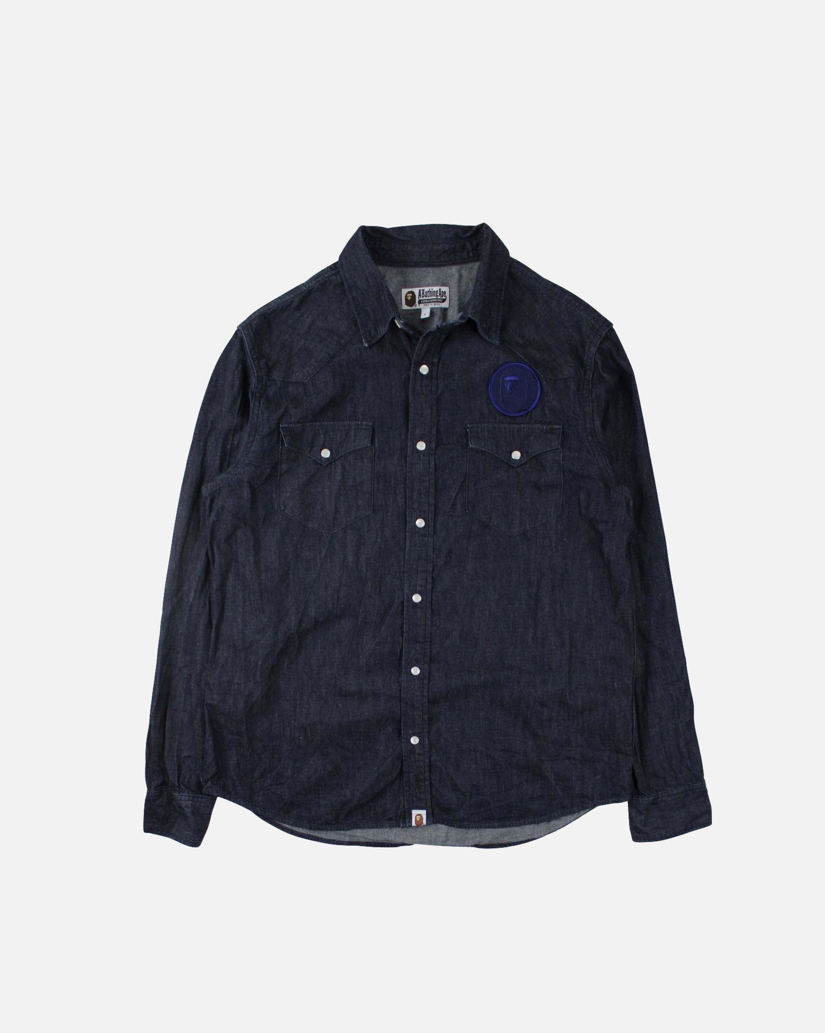 Bape Bape “Ape Shall Never Kill Ape” Logo Patch Shirt Size US L / EU 52-54 / 3 - 1 Thumbnail