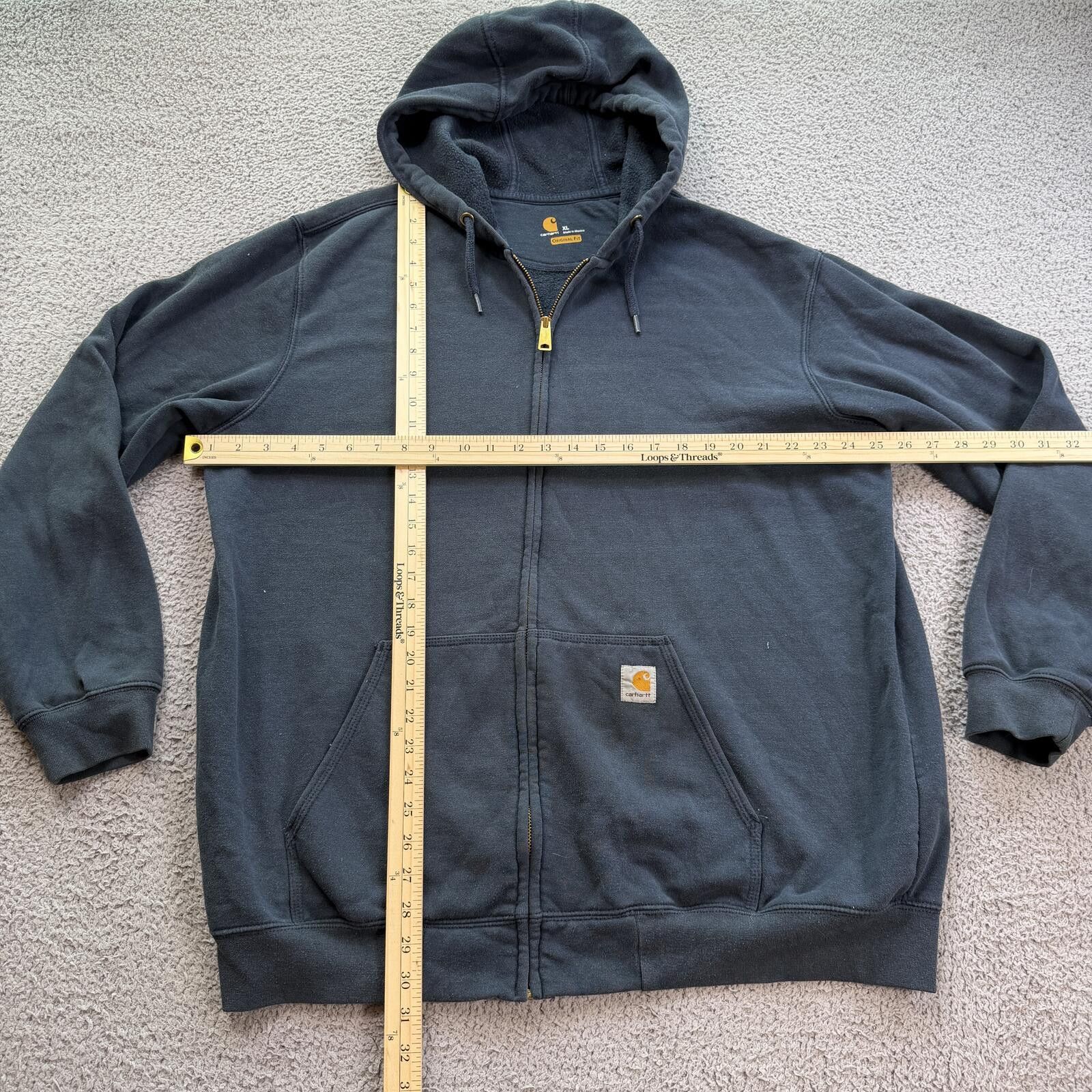 Carhartt Carhartt Rain Defender Zip Up Hoodie XL Original Fit Navy XL Size US XL / EU 56 / 4 - 3 Thumbnail