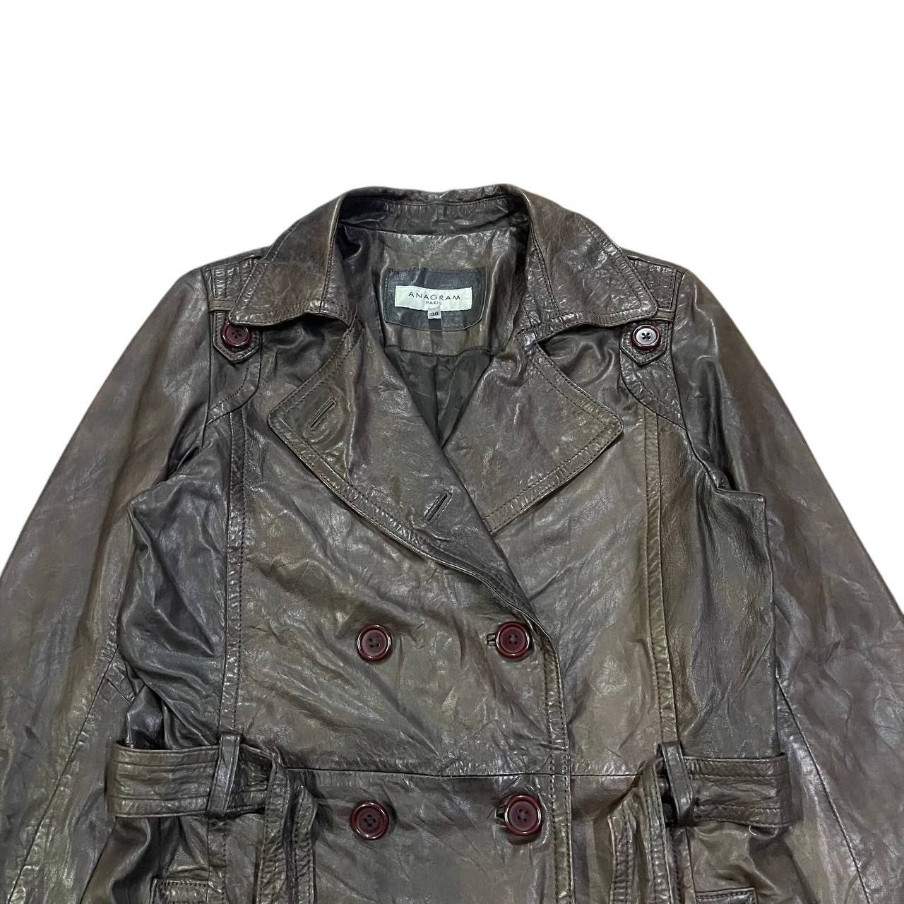Other Vintage Anagram Paris Leather Long Coat Sheepskin Size S / US 4 / IT 40 - 2 Thumbnail