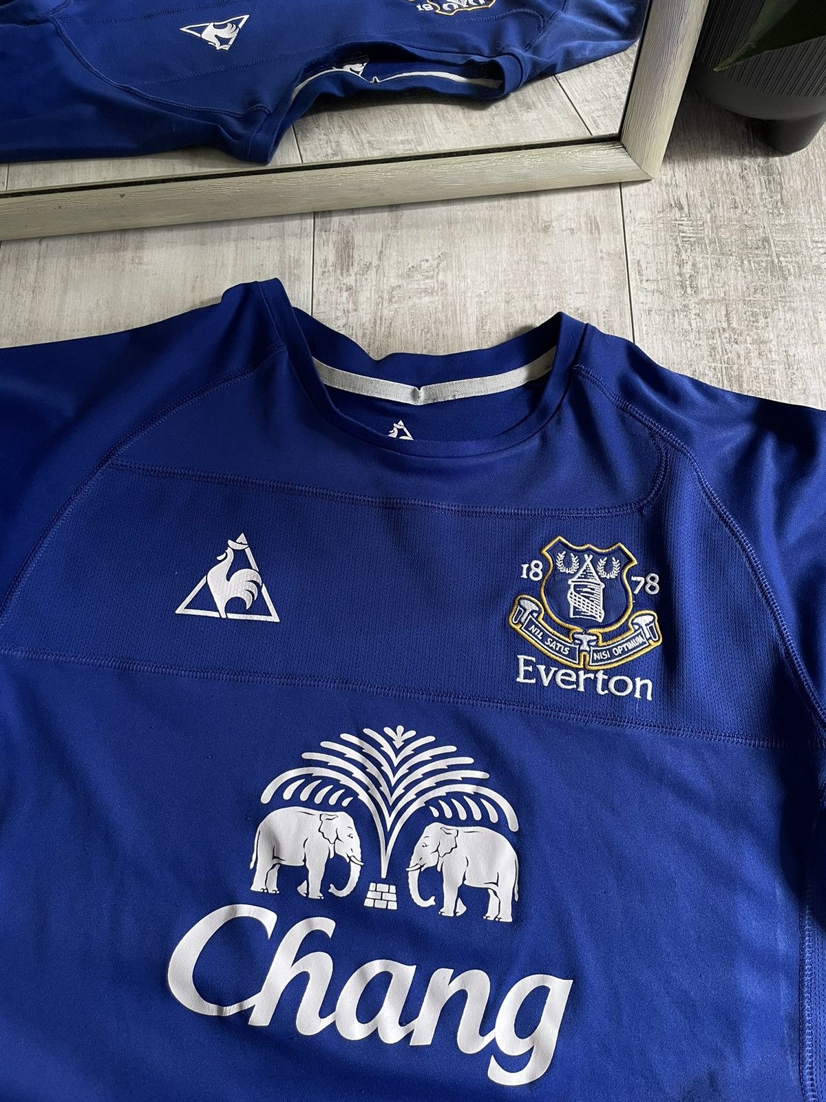 Le Coq Sportif Vintage Le Coq Sportif Everton 2010/2011 Football Shirt RARE Size US M / EU 48-50 / 2 - 2 Thumbnail