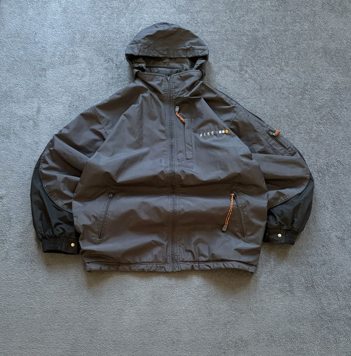 Nike 90s Nike Vintage Fleece Double Sided Big Logo Retro Jacket Size US L / EU 52-54 / 3 - 8 Thumbnail