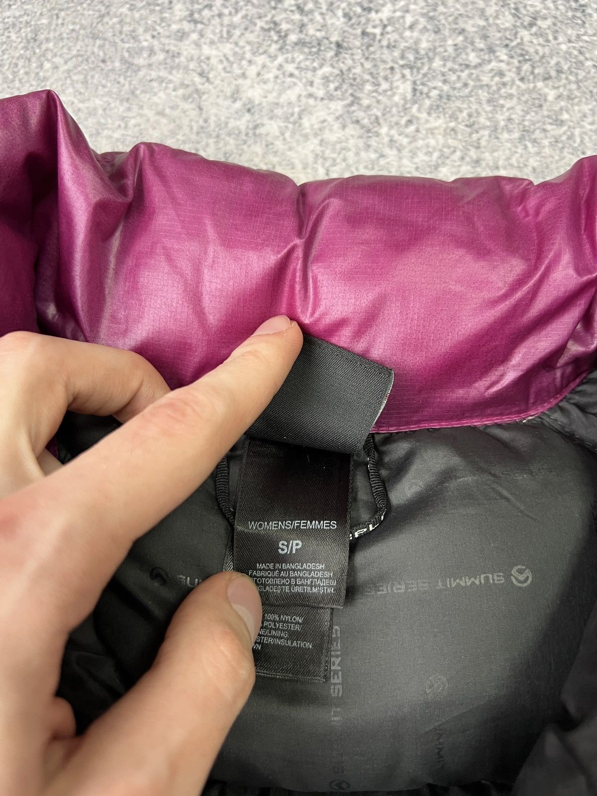 The North Face × Vintage Vintage Black and Purple North Face Puffer Women’s Jacket Size S / US 4 / IT 40 - 11 Thumbnail
