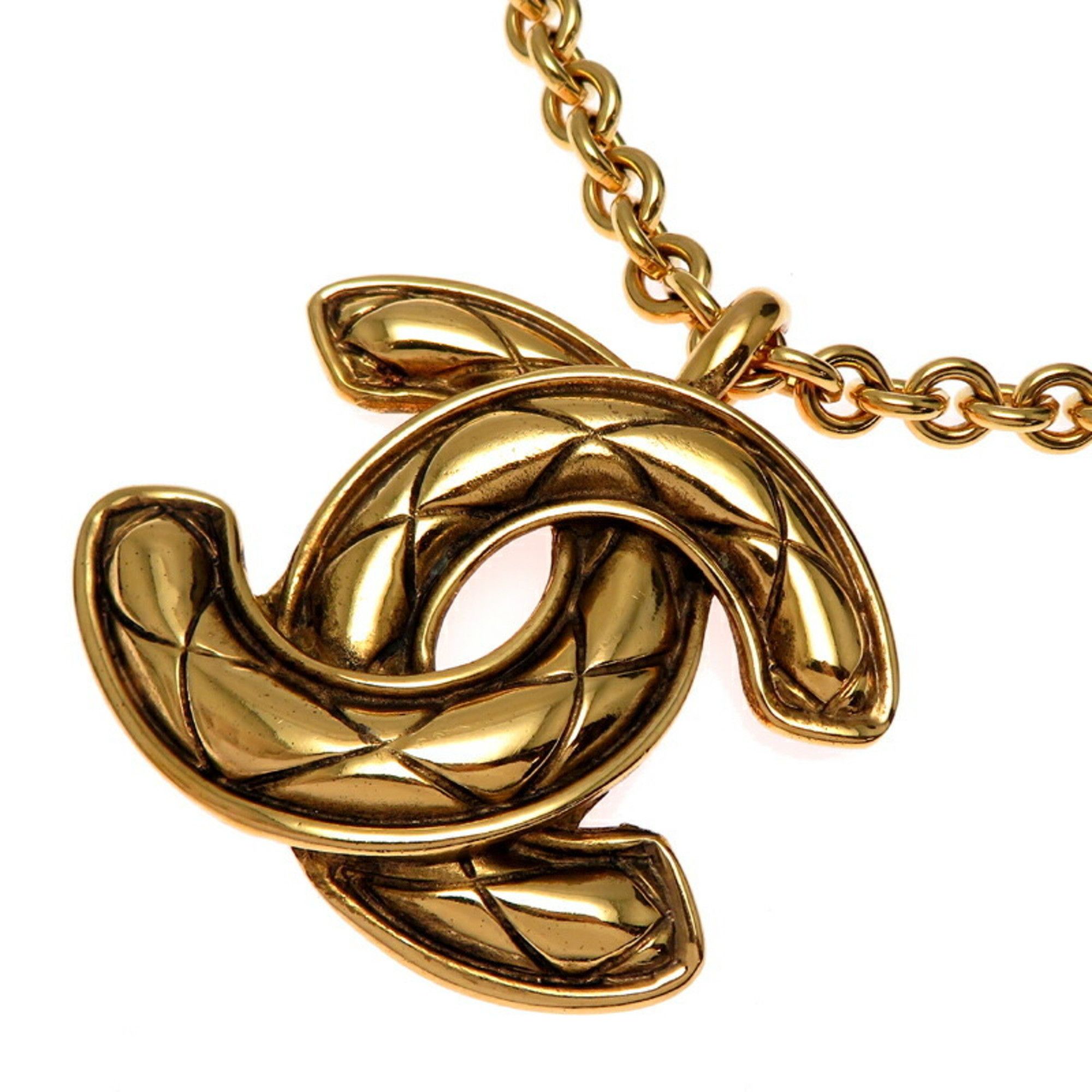 Chanel Chanel Coco Mark Women's Necklace GP Size ONE SIZE - 1 Thumbnail