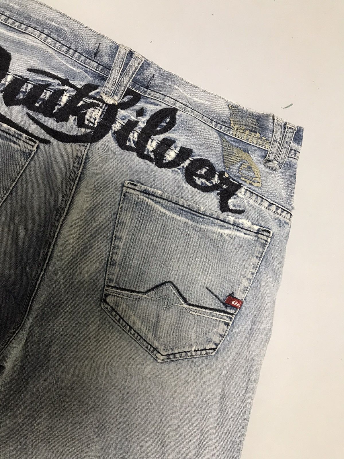JNCO Vintage quicksilver embroidered denim jort Size US 38 / EU 54 - 12 Thumbnail
