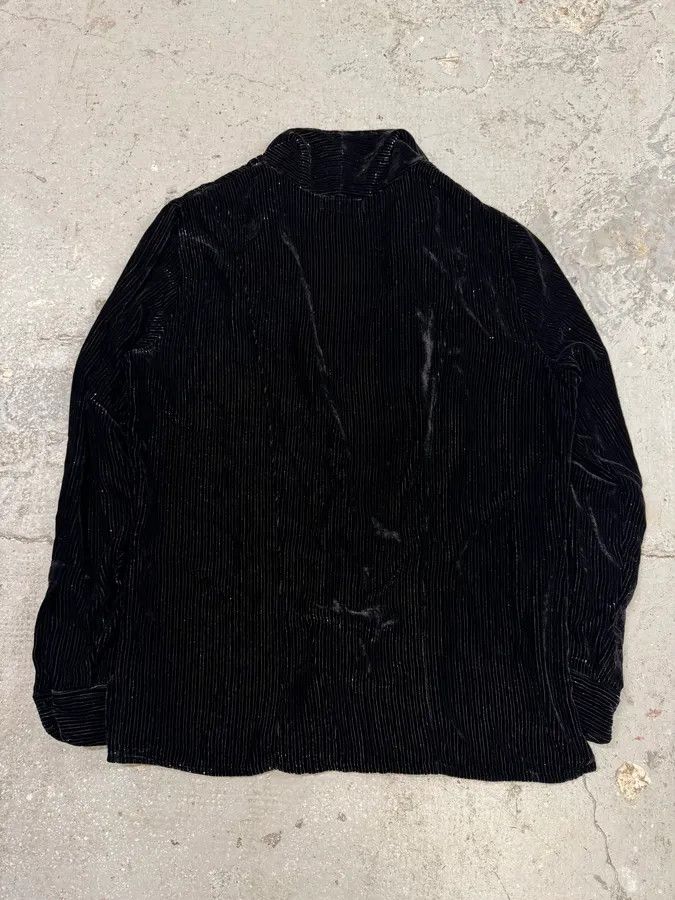 Emporio Armani × Vintage 2000s Emporio Armani Mafia Black Stripes Jacket Size US M / EU 48-50 / 2 - 5 Thumbnail