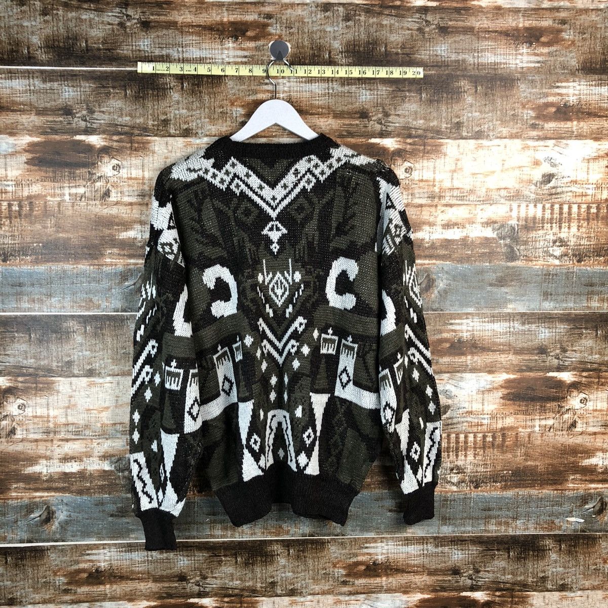 Homespun Knitwear Piat vintage like coogi Grey japan vintage Knitwear #A2470 Size US L / EU 52-54 / 3 - 12 Thumbnail