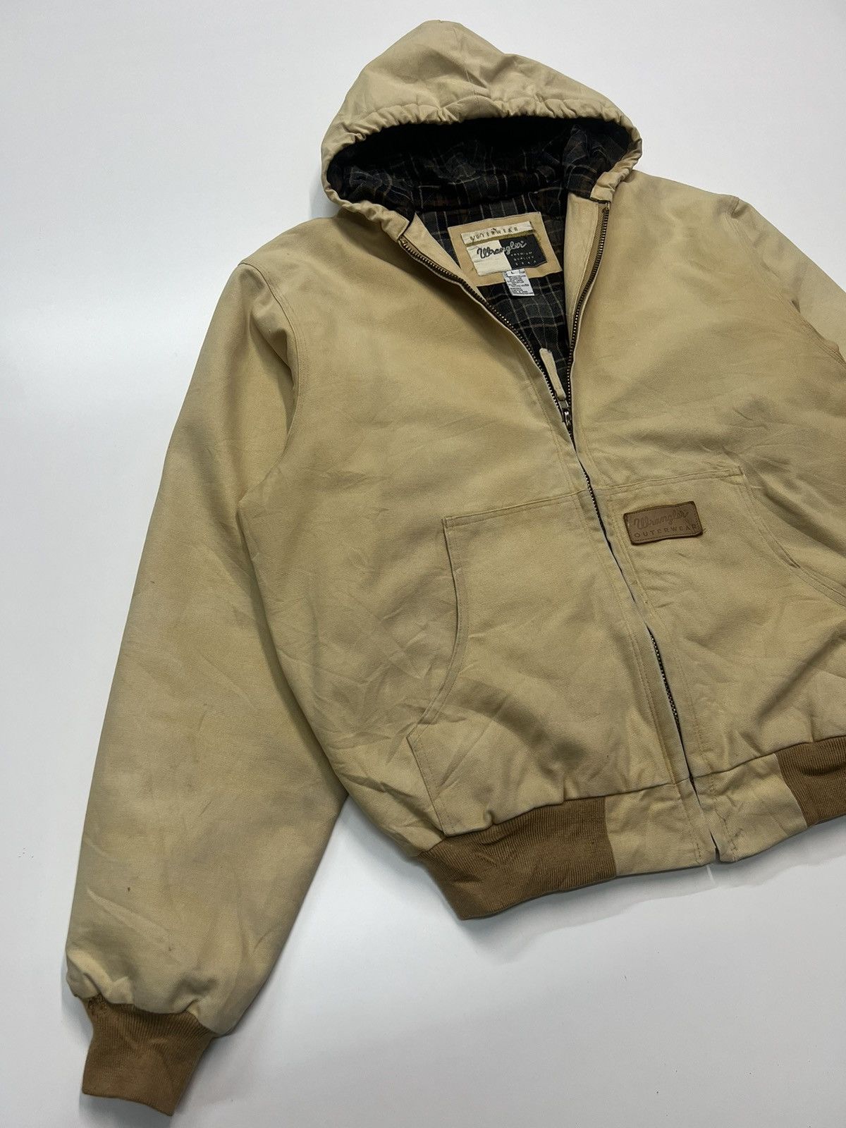 Vintage 🔥VINTAGE WRANGLER HOODIE WITH BLANKET LINING Size US L / EU 52-54 / 3 - 2 Thumbnail