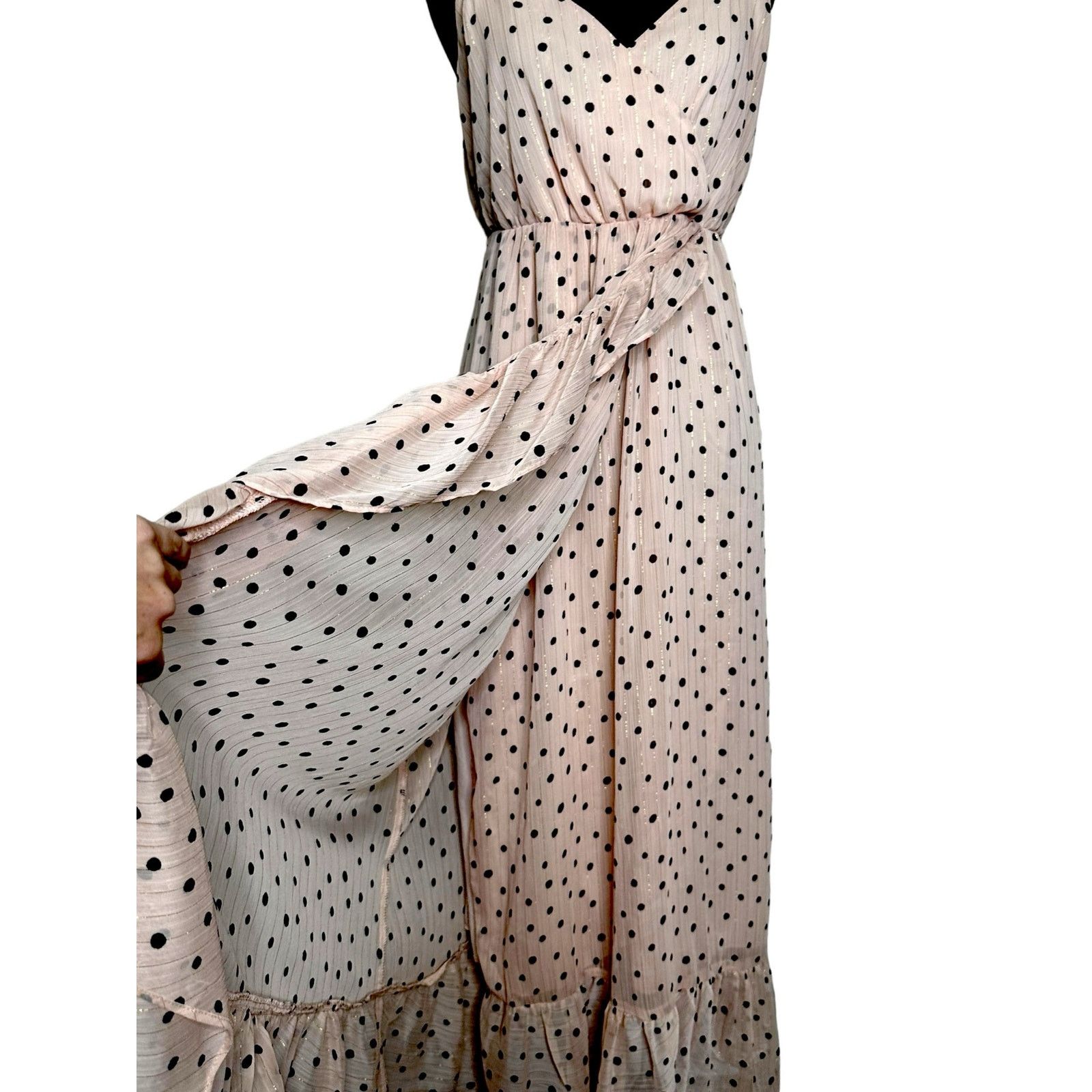 Madewell Madewell Polka Dots Ruffle Straps Maxi Dress Size 4 Size S / US 4 / IT 40 - 19 Thumbnail