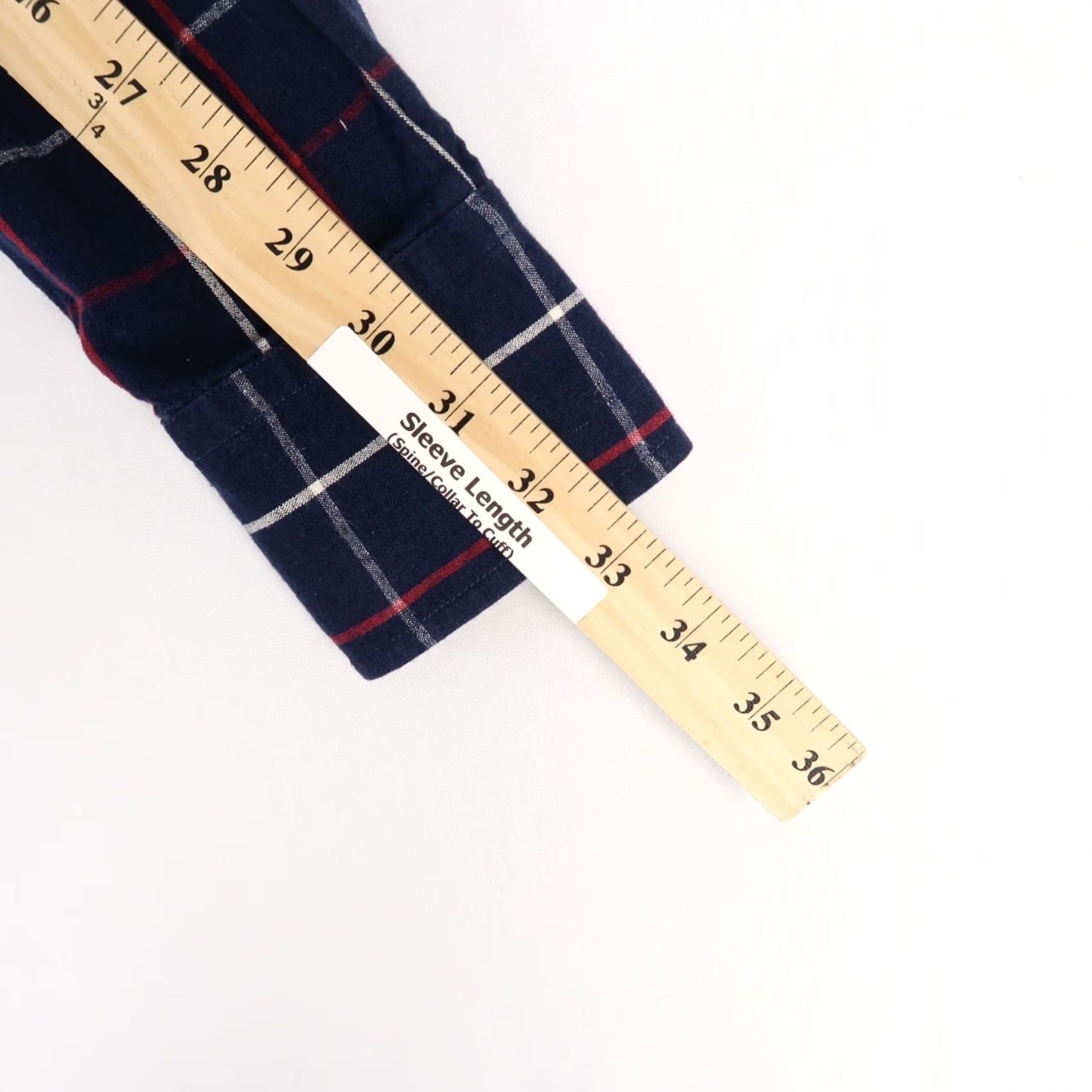 Rag & Bone rag & bone Tailored Workwear Shirt Mens S Navy Blue Plaid Linen Cotton Button Size US S / EU 44-46 / 1 - 6 Thumbnail