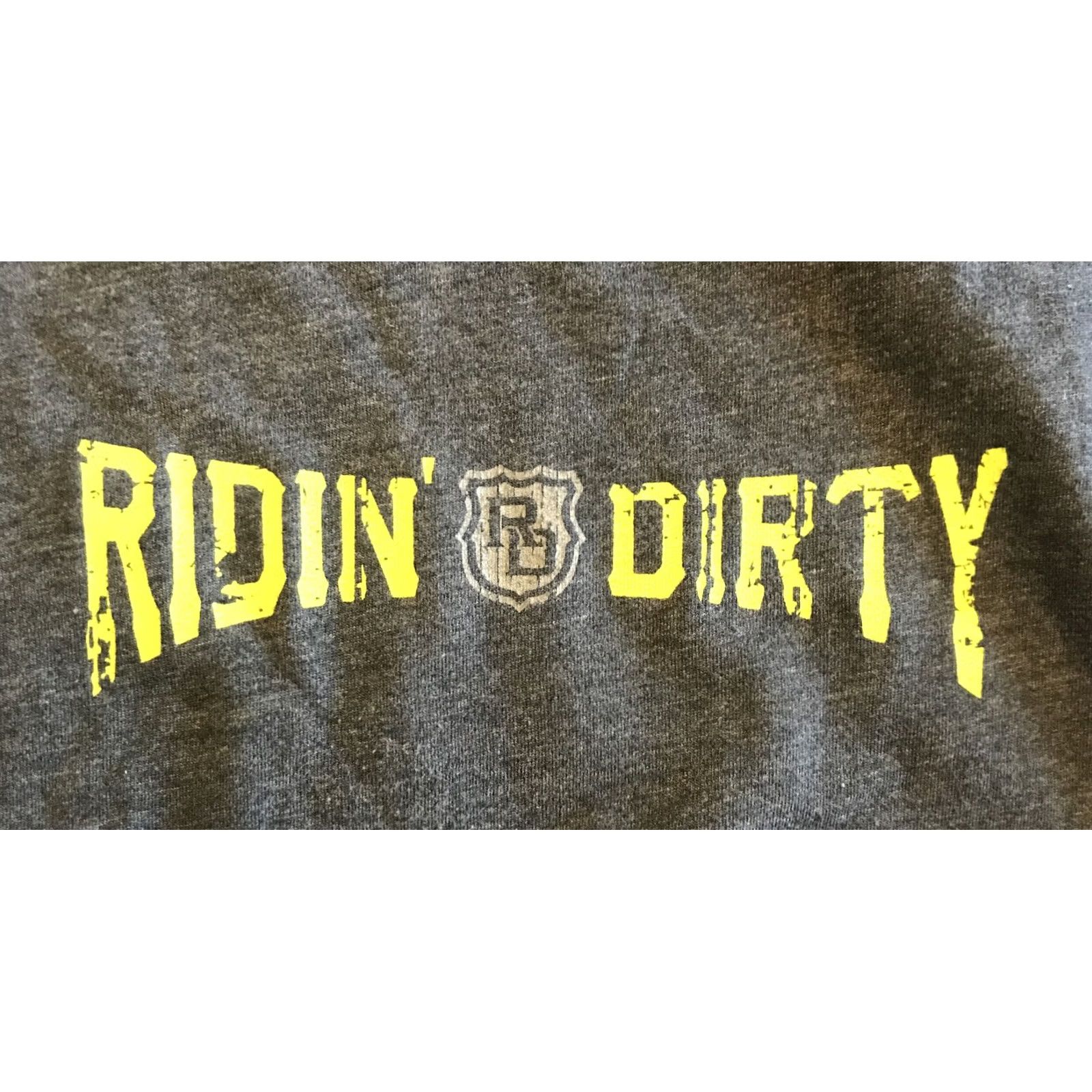 Vintage Ridin' Dirty T-Shirt Men Gray S Cowboy Dirt Bike B231 T-Shirt Short Sleeve Crew Neck Regular Fit Vintage No Size US S / EU 44-46 / 1 - 4 Thumbnail
