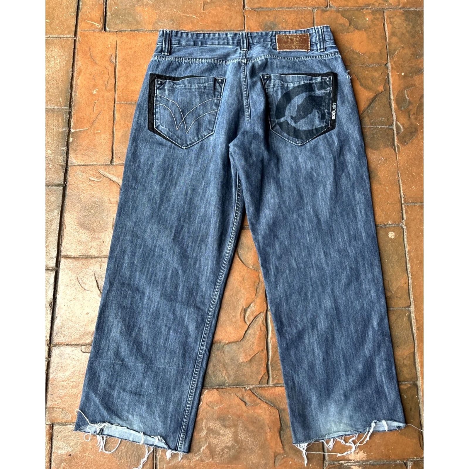 Ecko Unltd. VINTAGE Ecko Unltd Baggy Fit Jeans 36 Mens Denim Blue Grunge Hip Hop Y2K Wide-Leg 30 In Inseam Size US 36 / EU 52 - 2 Thumbnail