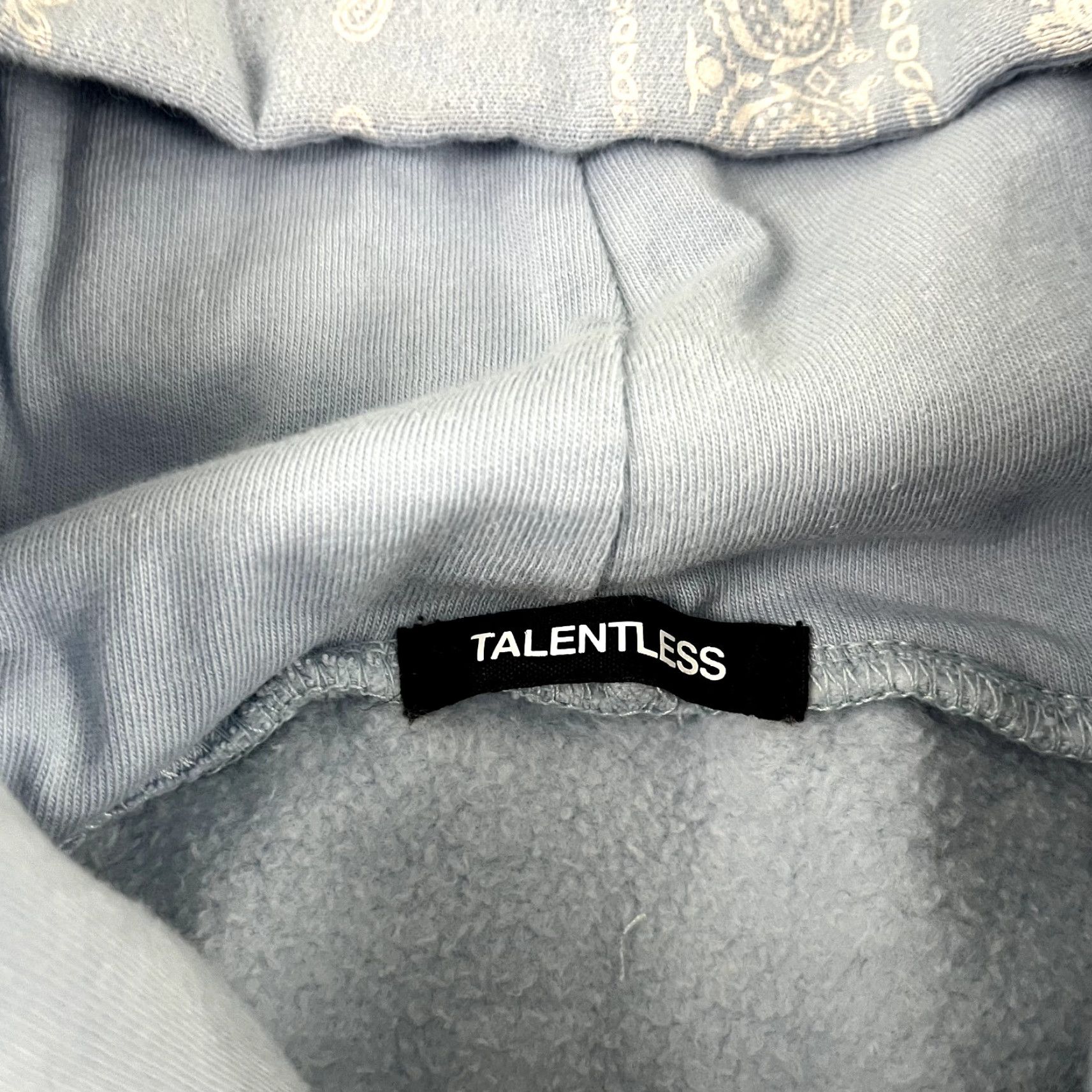 Talentless TALENTLESS Hoodie Mens Medium Blue White Paisley Sweatshirt Thick Snoop Dogg Size US M / EU 48-50 / 2 - 2 Thumbnail