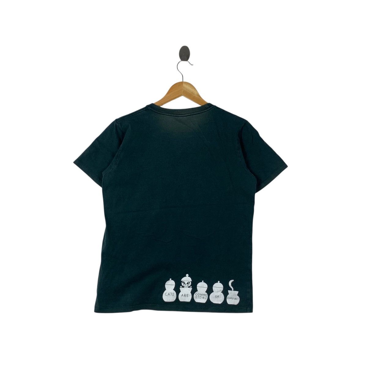 Vintage Cats Are Connoisseurs Of Comfort Cartoon Tee Shirt Top Ads Size S / US 4 / IT 40 - 4 Thumbnail
