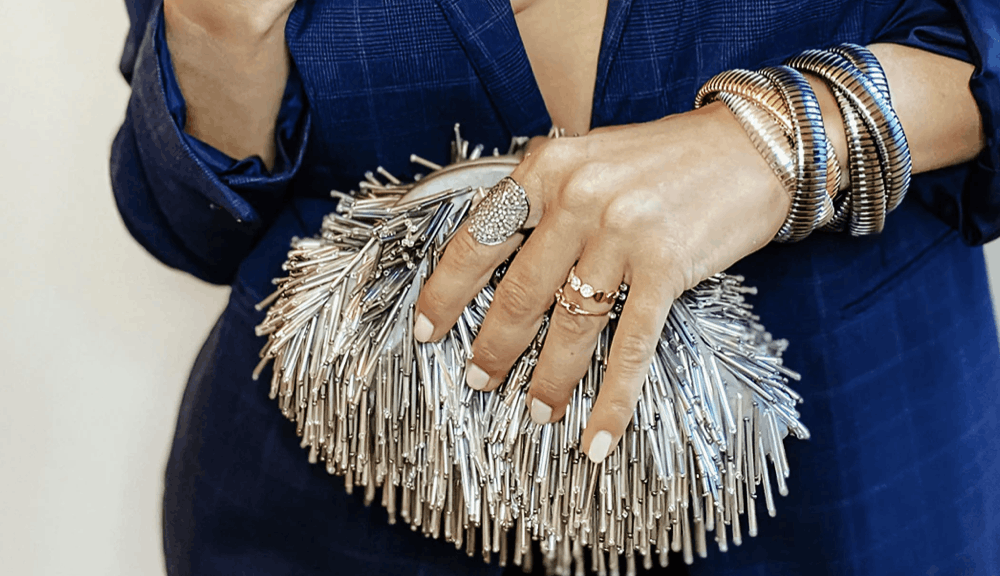 Moynat Silver Spiky Mini Bag Size ONE SIZE - 4 Thumbnail
