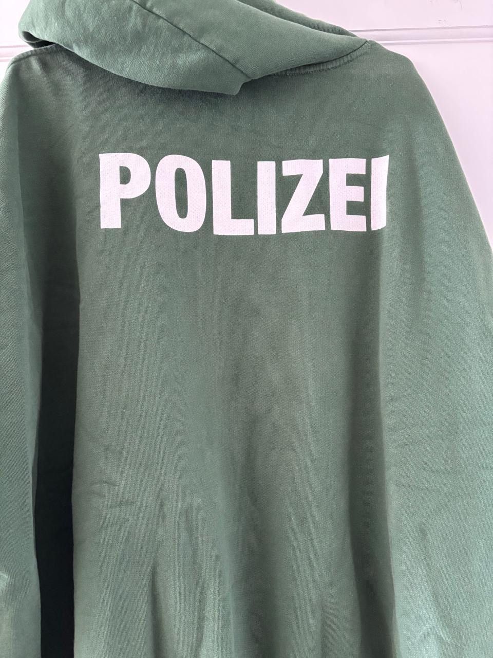 Vetements SS16 Vetements Cotton Green Polizei Hoodie Size US M / EU 48-50 / 2 - 5 Thumbnail