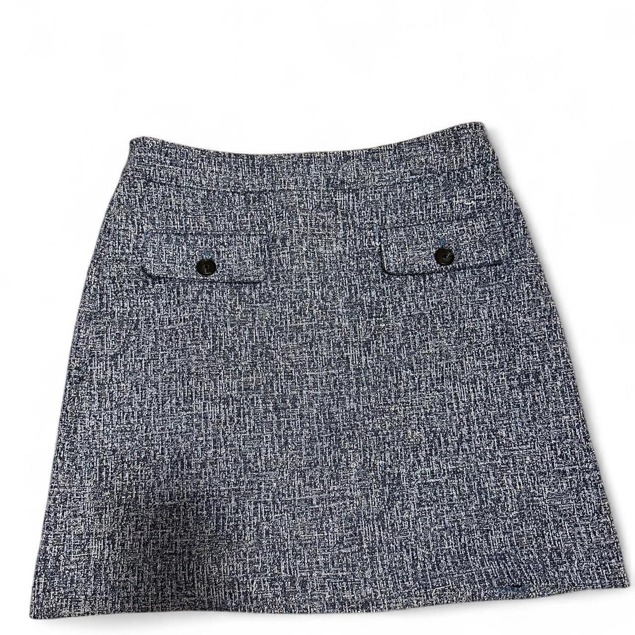 Loft LOFT BLUE TWEED MINI SKIRT SIZE 4 Size 27" / US 4 / IT 40 - 1 Thumbnail
