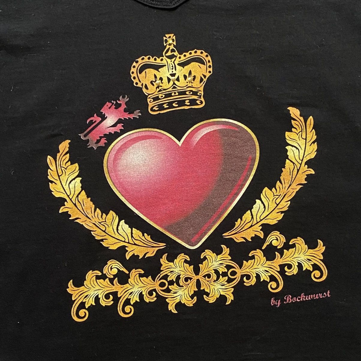 Hysteric Glamour Sexy Crown Heart Y2K T-Shirt Tank Top LGB Emo Punk Size M / US 6-8 / IT 42-44 - 2 Thumbnail