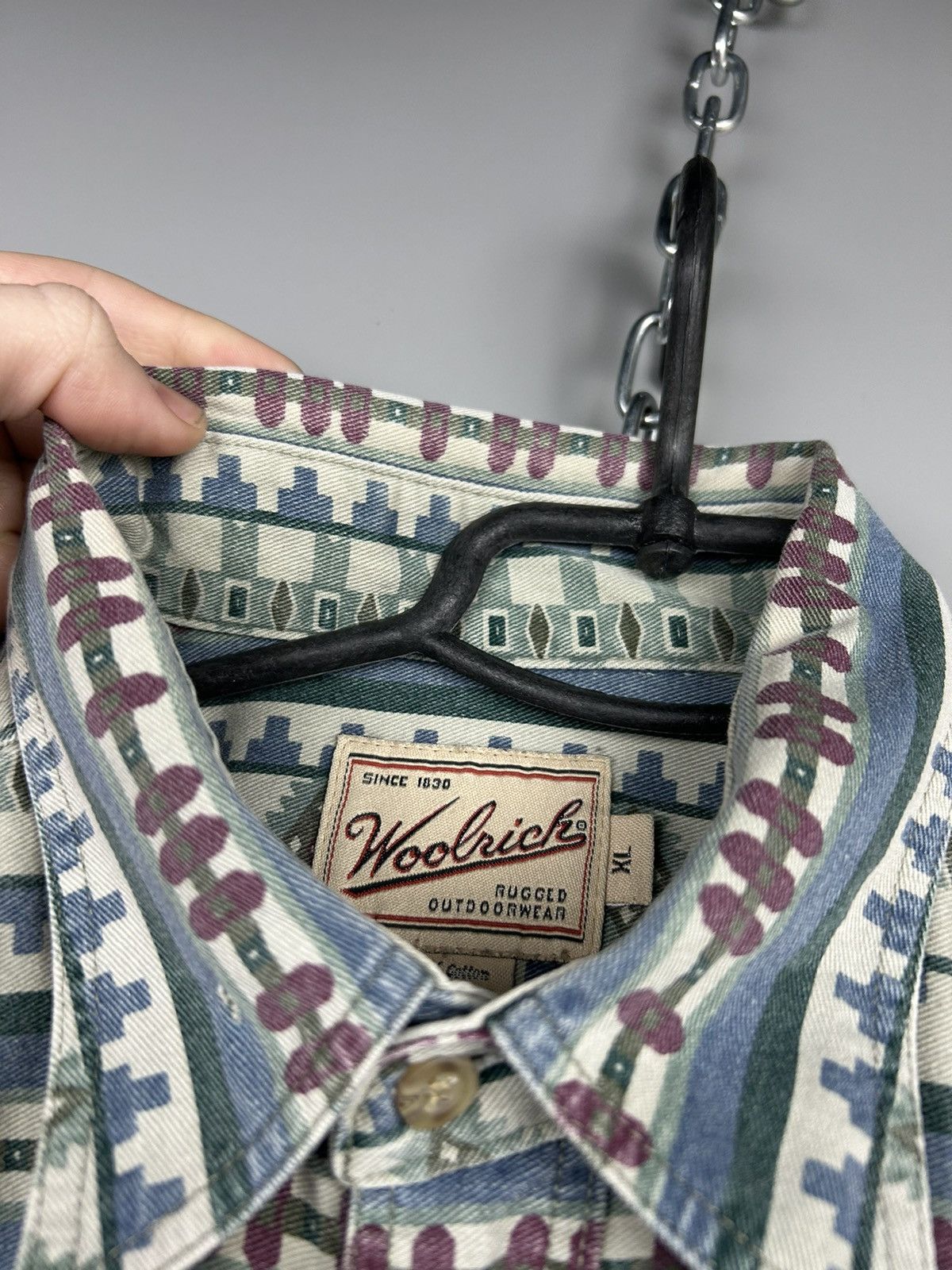 Vintage × Woolrich Woolen Mills Vintage Woolrich Made In Usa Button Ups Shirts Size US XL / EU 56 / 4 - 9 Thumbnail