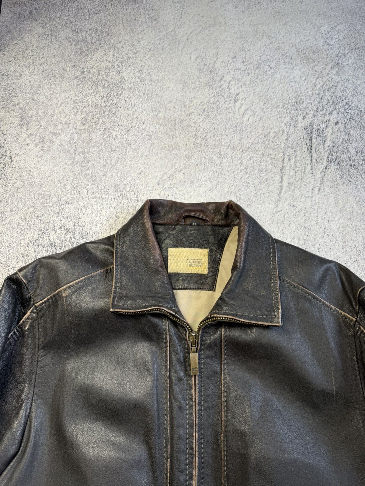 camel active Vintage Camel Active Leather Jacket Rare Old Money Size US M / EU 48-50 / 2 - 11 Thumbnail