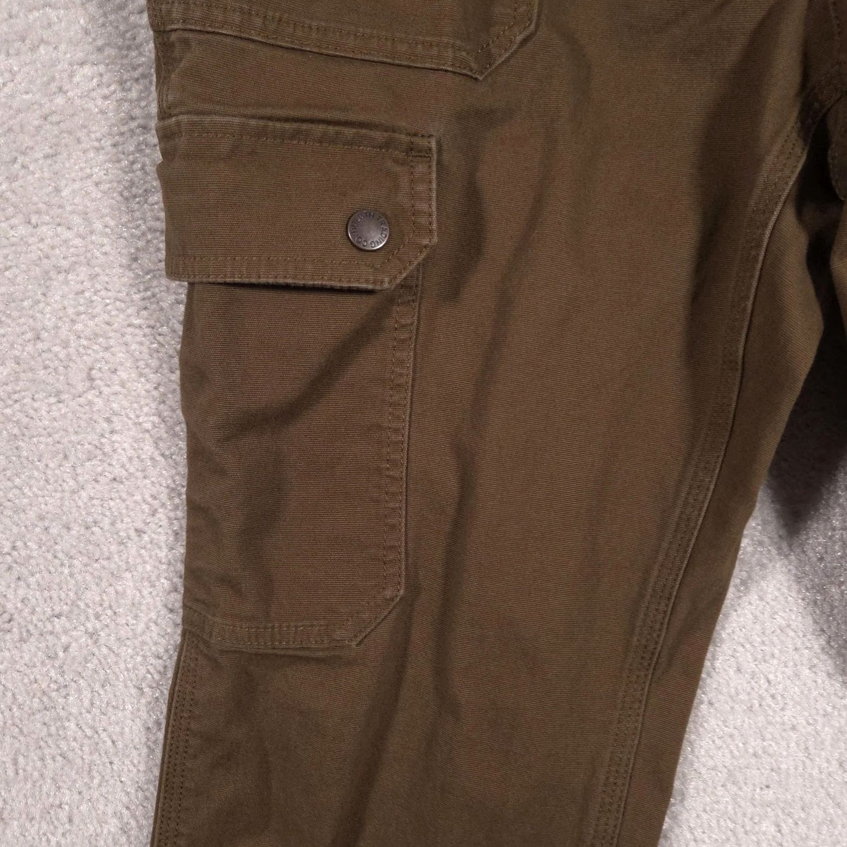 Duluth Trading Company Duluth Trading Co Cargo Pants Womens 12x29 Brown Twill Straight Leg Utility, Casual, Workwear, Pockets, Stretch, Full Zip Fly Women’s Pants Size 34" / US 12 / IT 48 - 4 Thumbnail