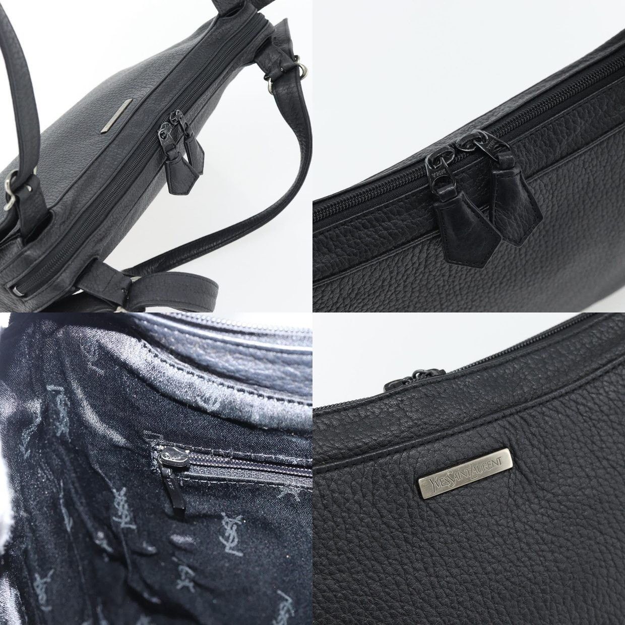 Saint Laurent Paris Saint Laurent Leather Heart Shoulder Bag Silver Size ONE SIZE - 9 Thumbnail