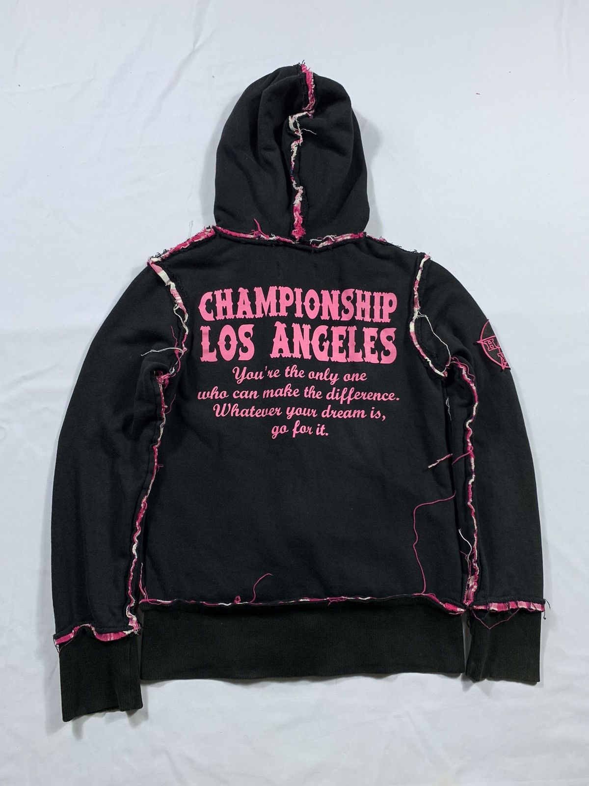 Isamu Katayama Backlash SICK DISTRESSED FADED JAPAN LA GATE GOTHIC PUNK ZIP HOODIE Size US M / EU 48-50 / 2 - 3 Thumbnail