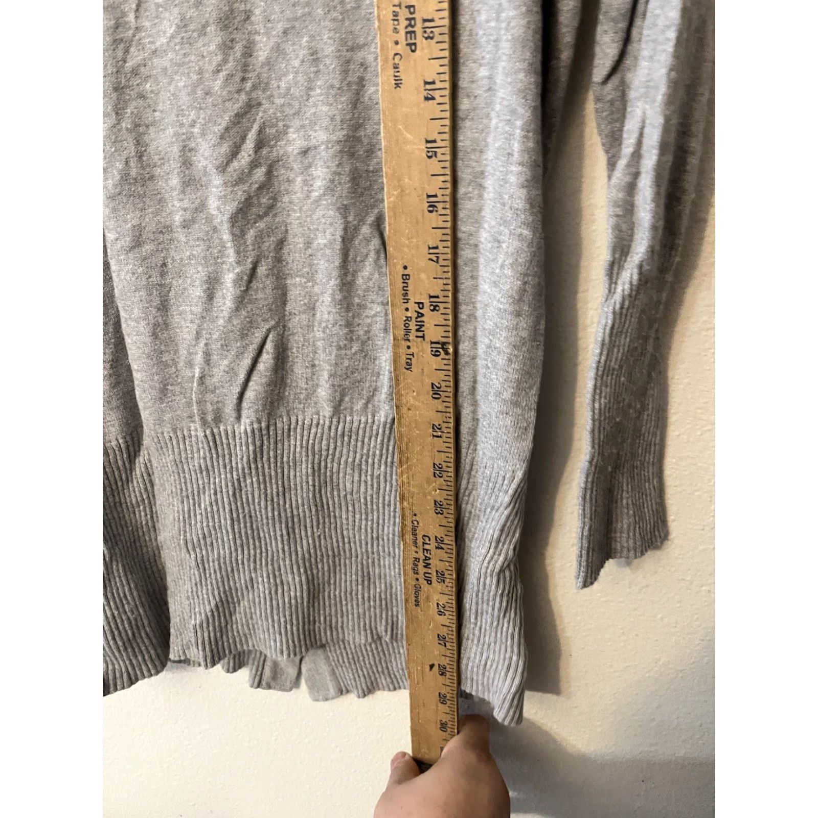 Gap GAP Cardigan Sweater Size Small Gray Crew Cotton 3/4 Sleeve Lightweight Button Down Front Teal Women Mens Size S / US 4 / IT 40 - 4 Thumbnail