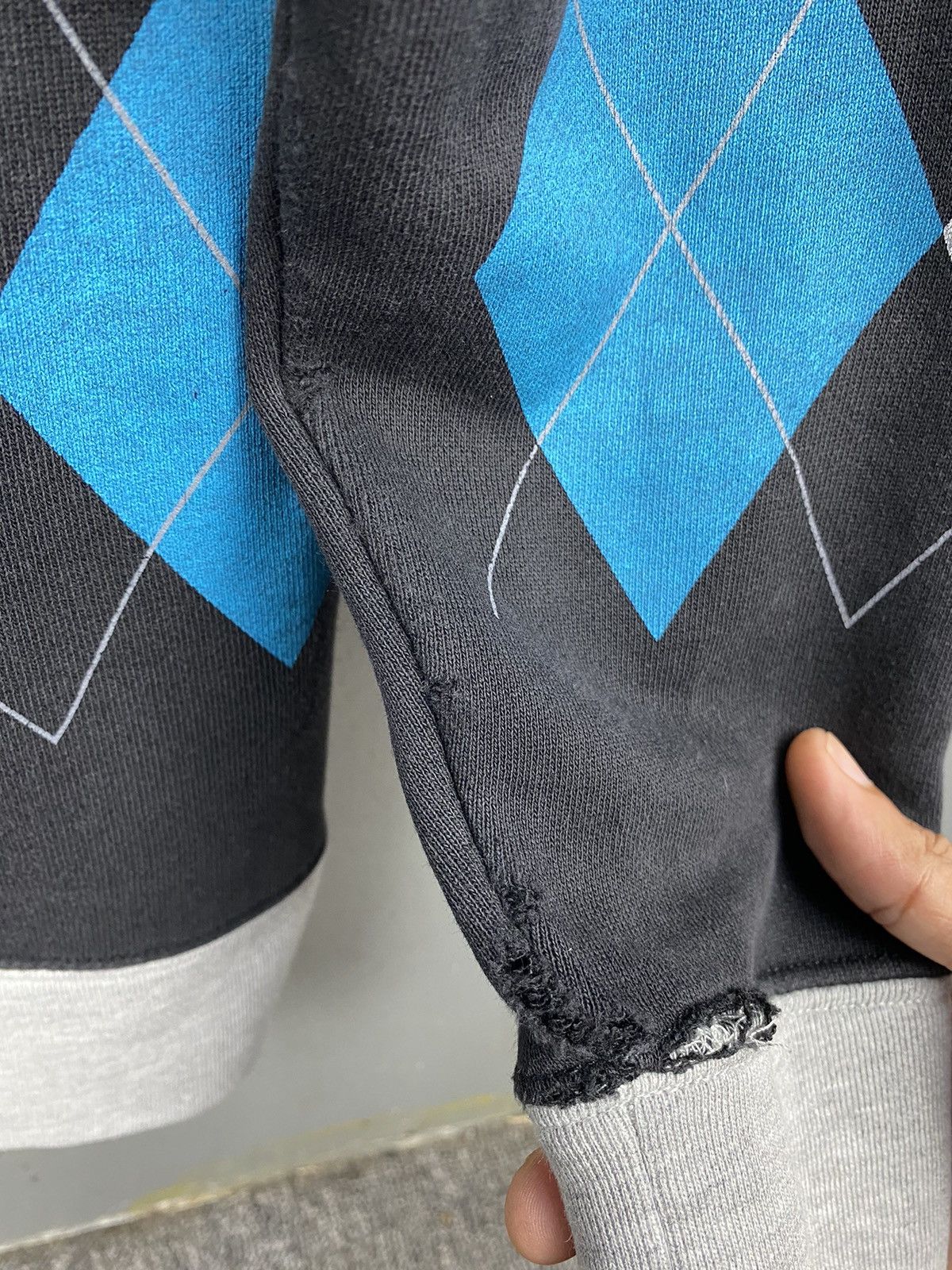 Japanese Brand Tkmixpice Argyle Cardigan Size US M / EU 48-50 / 2 - 9 Thumbnail