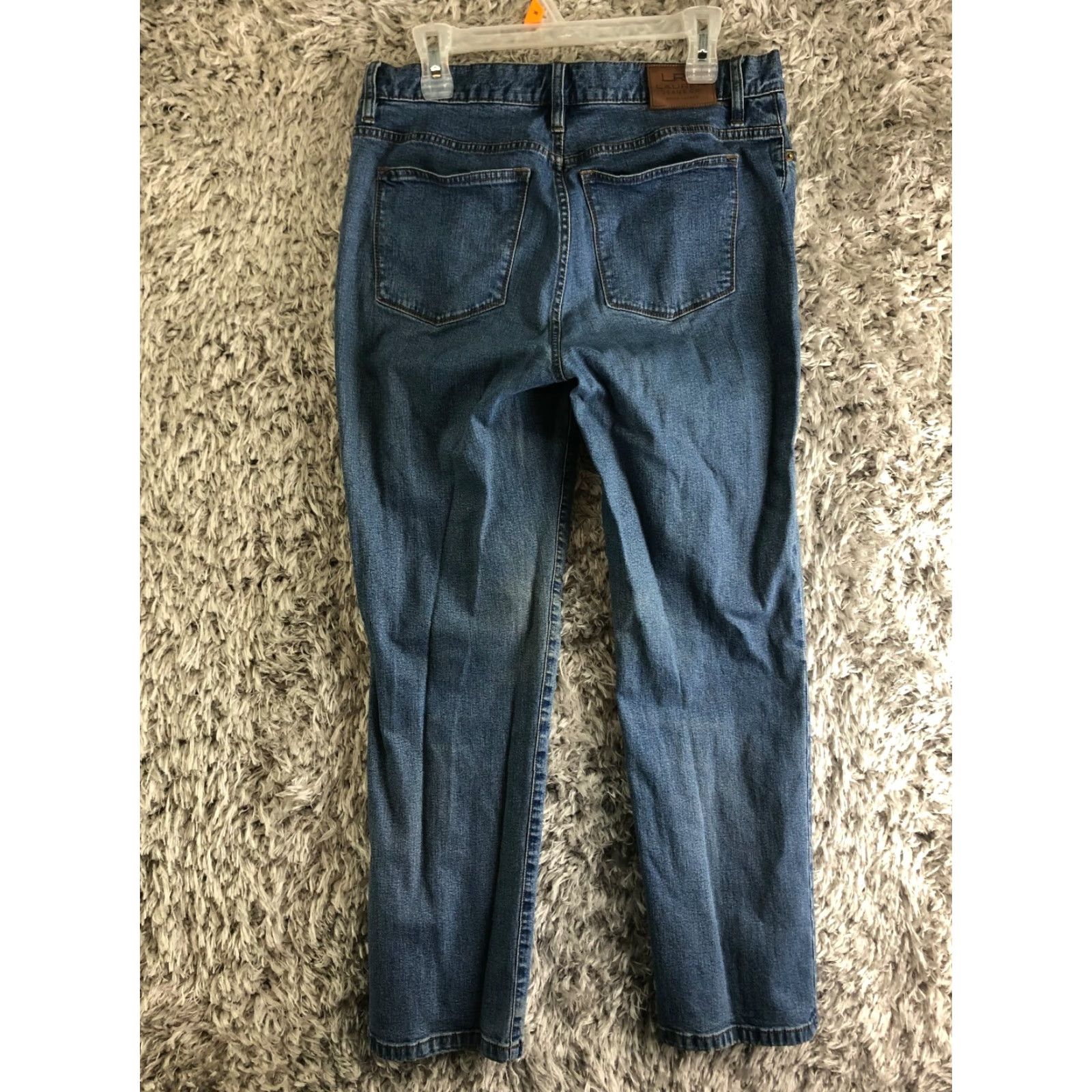 Denime LRL Jeans Womens Size 10 Mid Rise Straight Leg Medium Wash Blue Denim Jeans Size 32" / US 10 / IT 46 - 5 Thumbnail