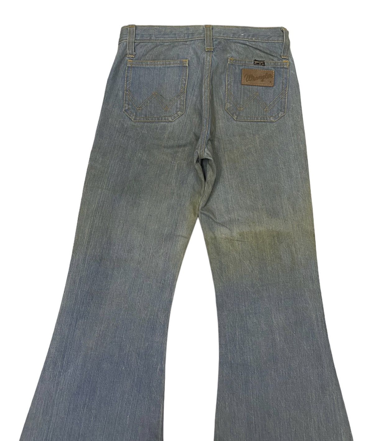 If Six Was Nine 🔥SUPER FLARE DISTRESS DENIM BUSH JEANS WRANGLER JAPAN RUSTY Size 27" / US 4 / IT 40 - 6 Thumbnail