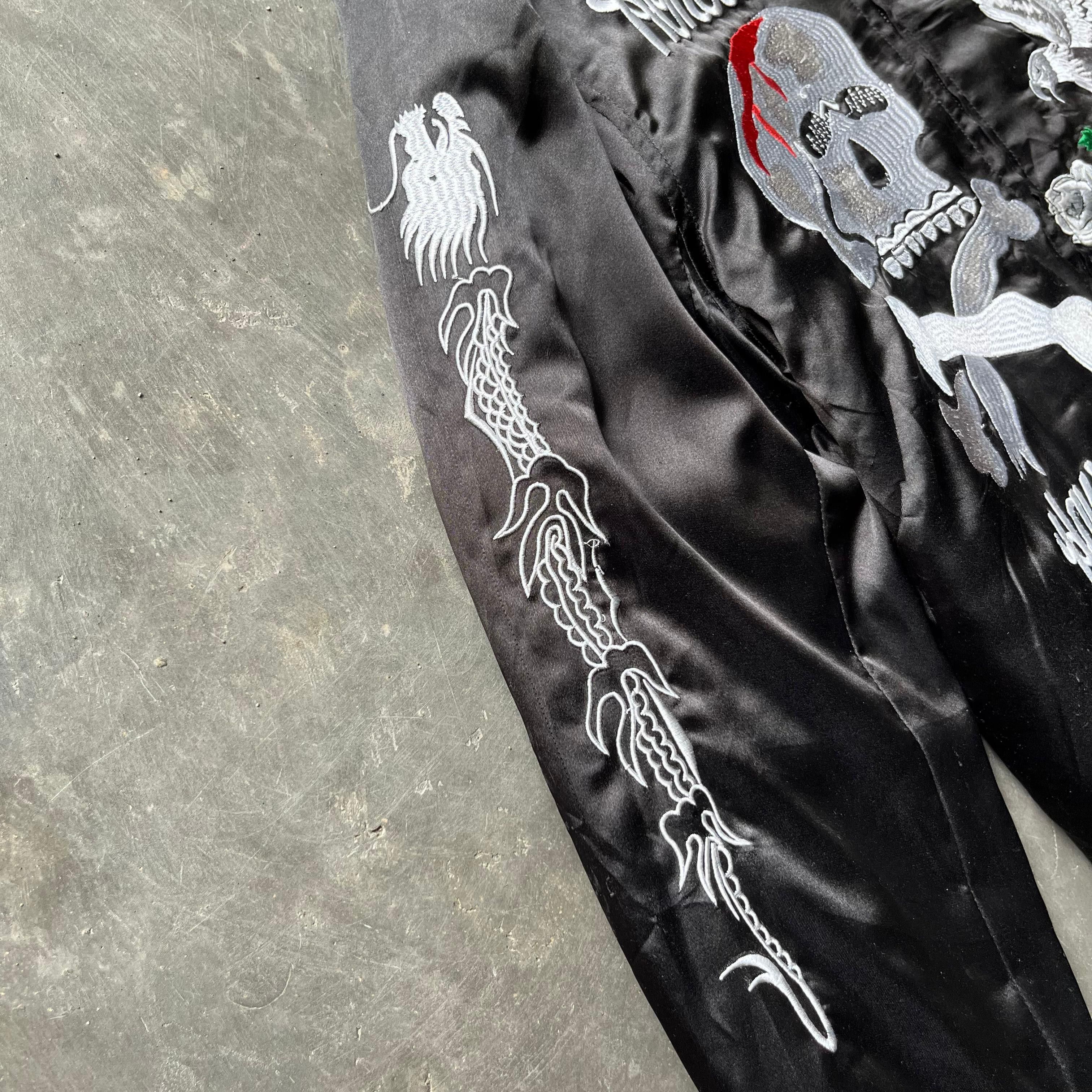 14th Addiction VTG💥 Sukajan Jacket Japanese Brand Skull Eagles Embroidery Size US XL / EU 56 / 4 - 10 Thumbnail
