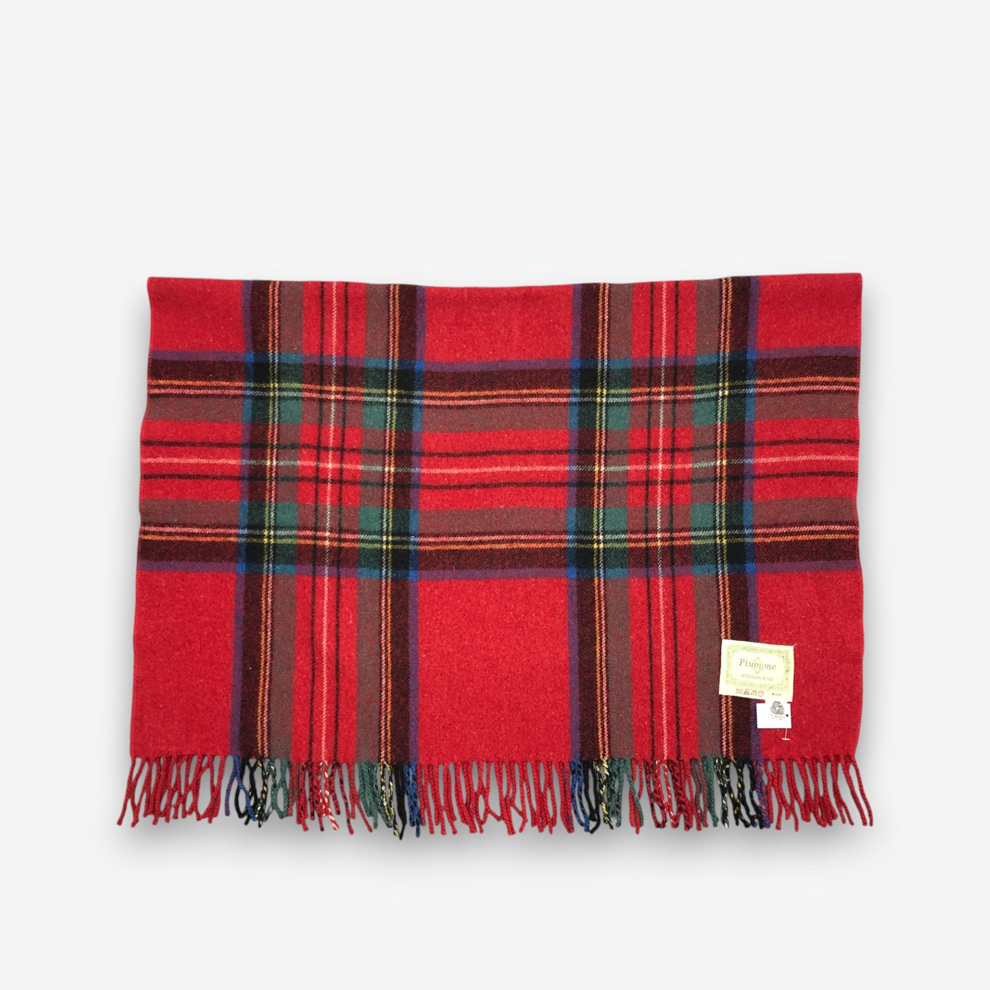 Japanese Brand Vintage Piumone Scarf Muffler Wool Shawls Wraps Scarves Size ONE SIZE - 3 Thumbnail