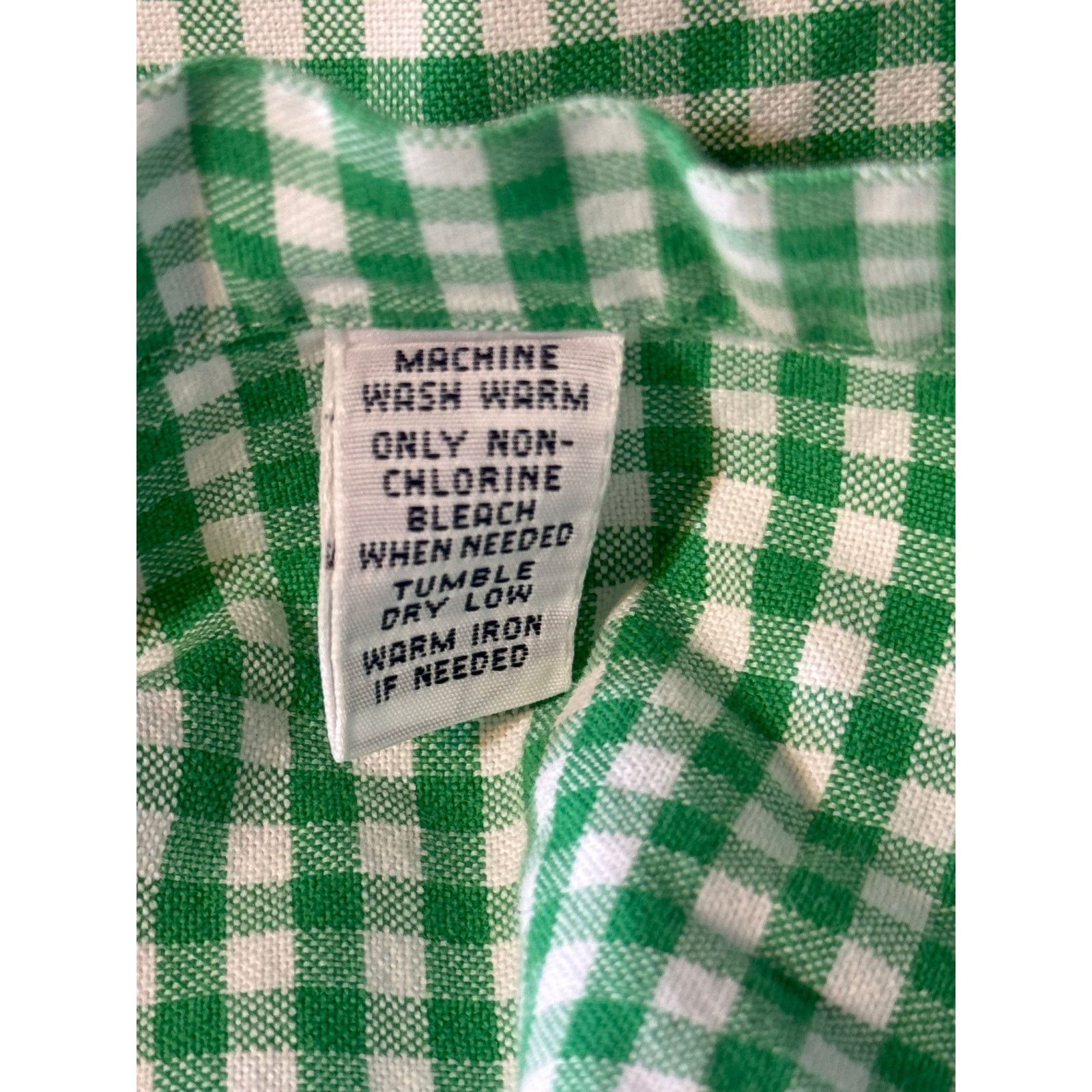 Ralph Lauren Ralph Lauren Men’s XL Green White Gingham Classic Fit Shirt Size US XL / EU 56 / 4 - 7 Thumbnail