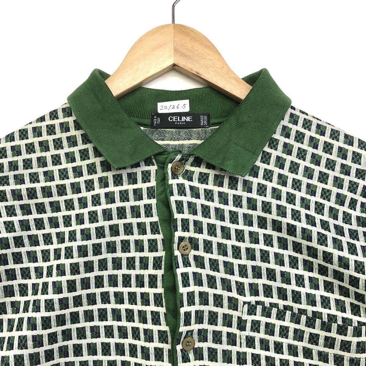 Celine Vintage Celine Paris Monogram Made In Italy Polo Tee Size US M / EU 48-50 / 2 - 3 Thumbnail