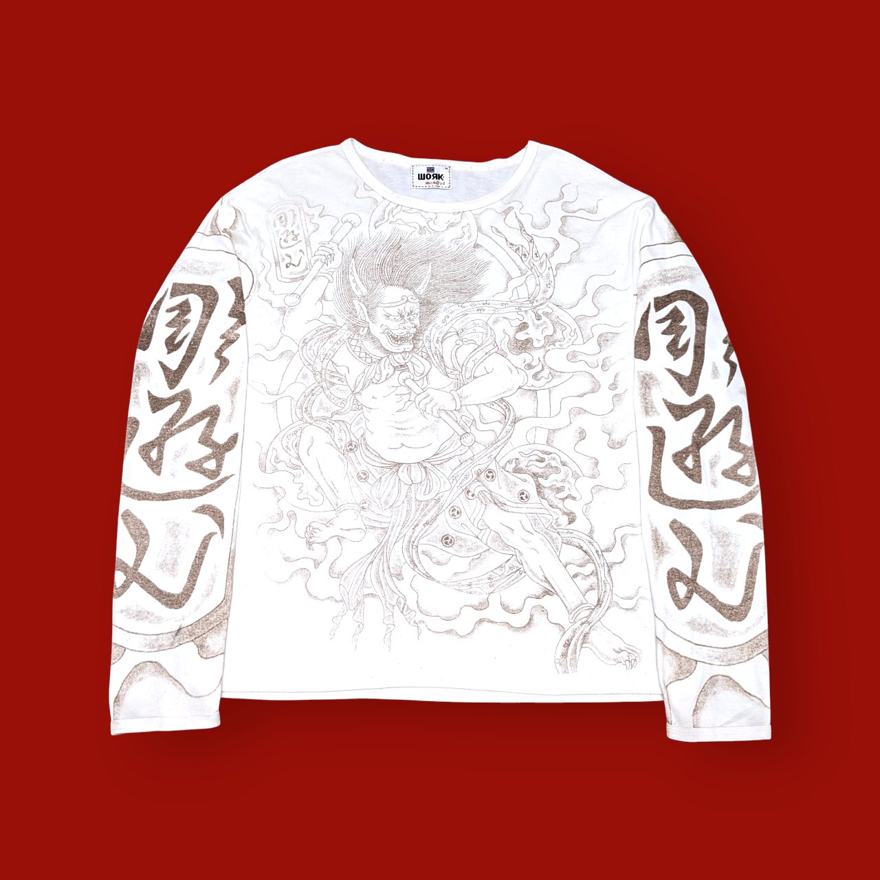 Anime × Japanese Brand × Vintage Vintage Eaksak Demon Anime Oni Yakuza Style T shirt Size US M / EU 48-50 / 2 - 1 Thumbnail