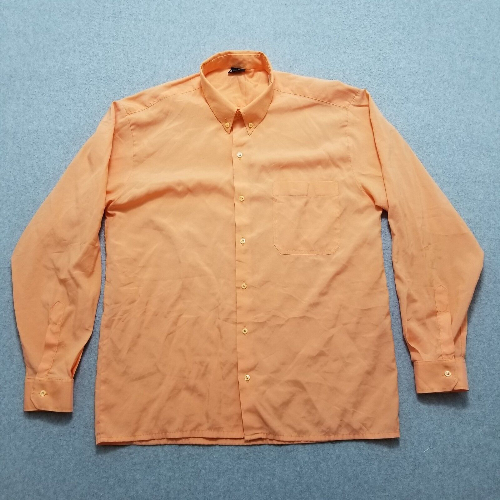 Other Vakko Shirt Womens XL Orange Button Up Long Sleeve Pocket Size XL / US 12-14 / IT 48-50 - 1 Thumbnail