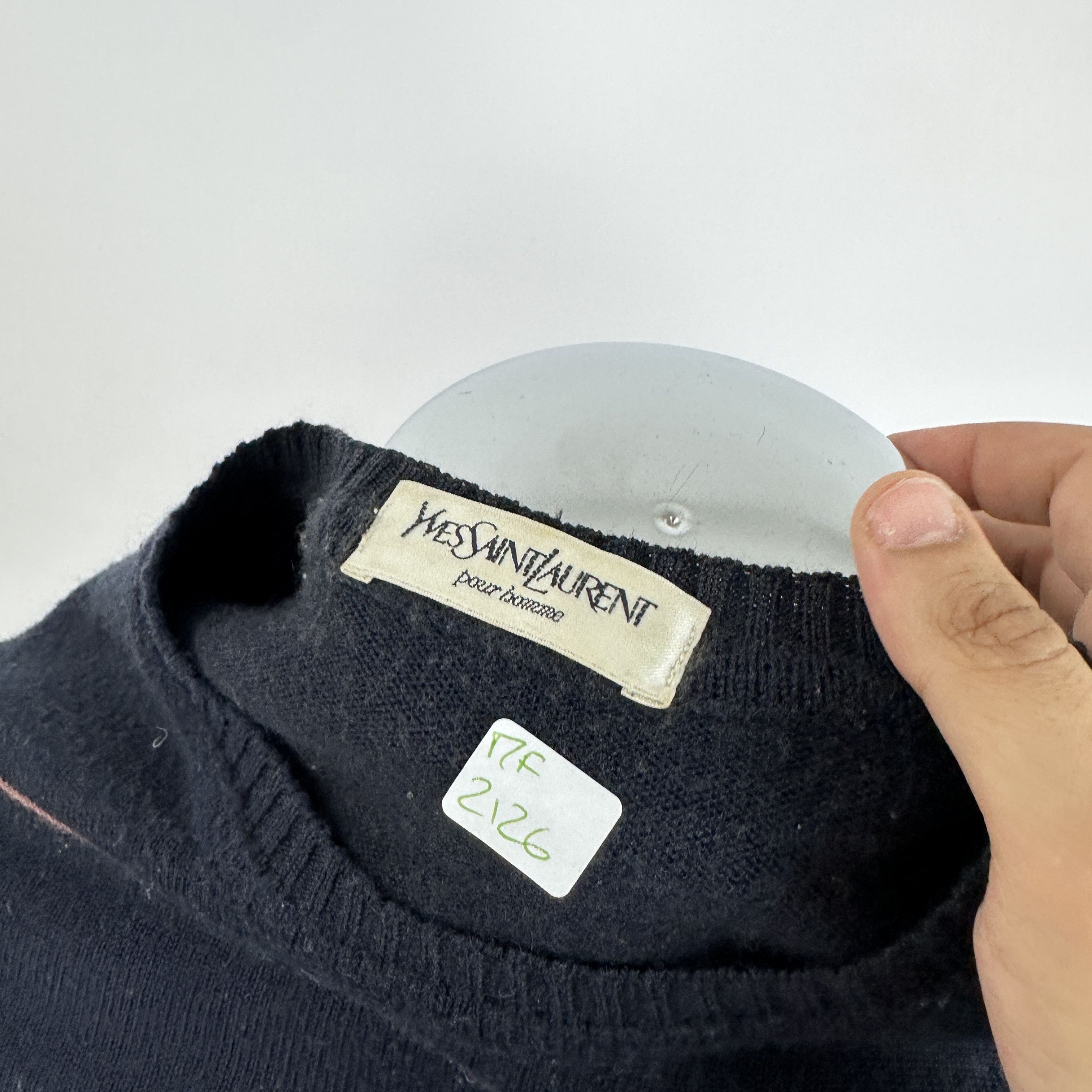 Yves Saint Laurent Maglione YVES SAINT LAURENT Righe Multi – L Size US L / EU 52-54 / 3 - 4 Thumbnail