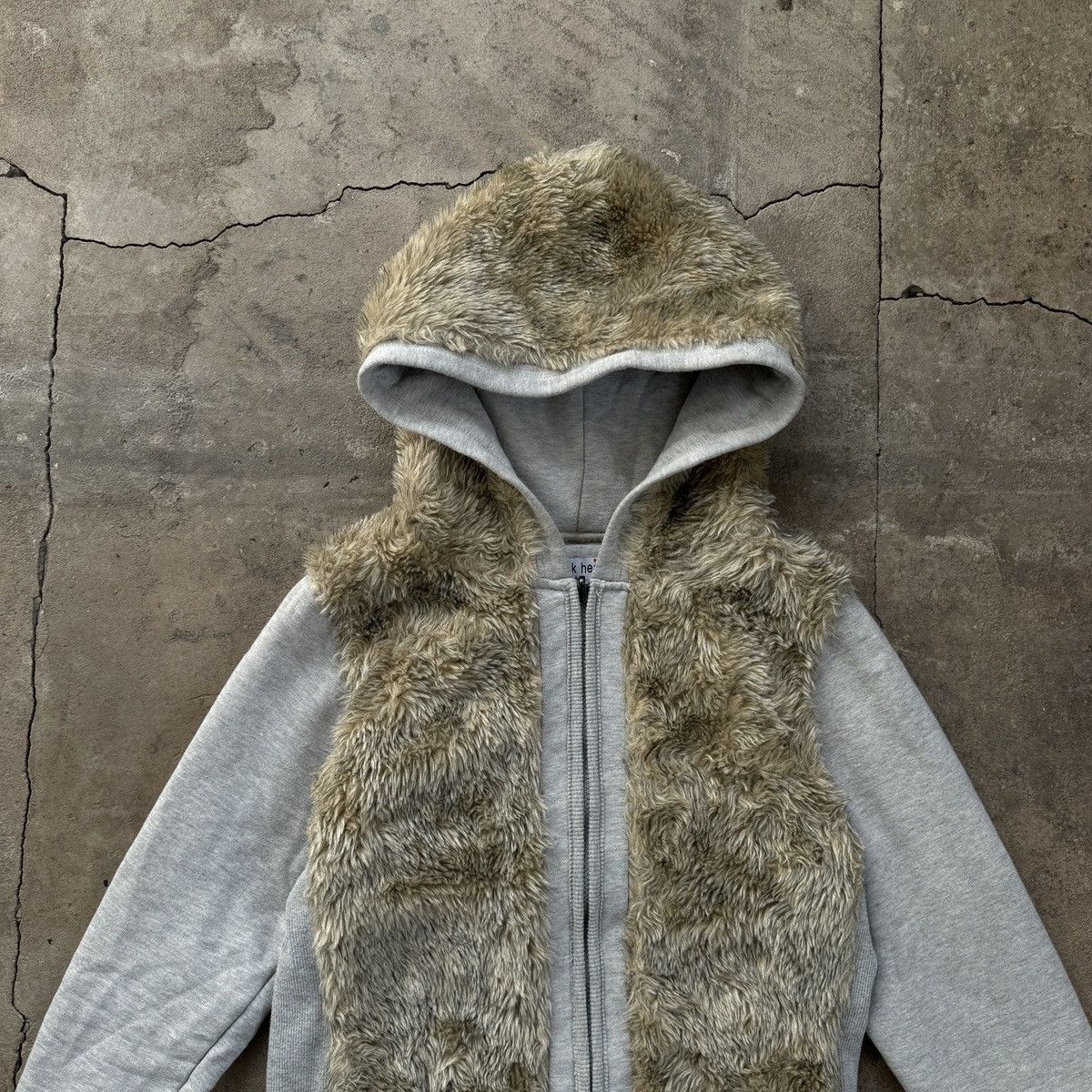 Hysteric Glamour Derek Heart Faux Fur Zip Hoodie LGB Style Size M / US 6-8 / IT 42-44 - 4 Thumbnail