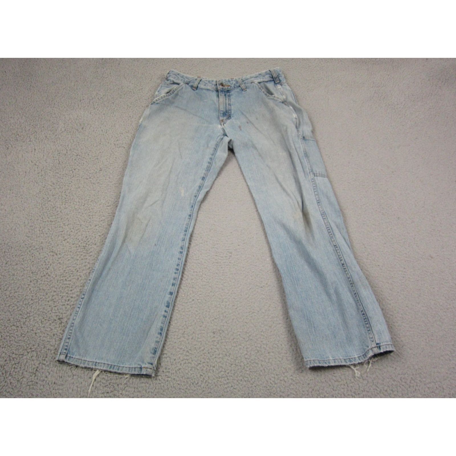 Carhartt VINTAGE Carhartt Jeans Mens Wide-Leg 5-Pocket Denim Blue 32 x 29 Relaxed Regular Regular Rise Mid 80s 90s Classic Baggy Size 32 W 29 L Size US 32 / EU 48 - 3 Thumbnail