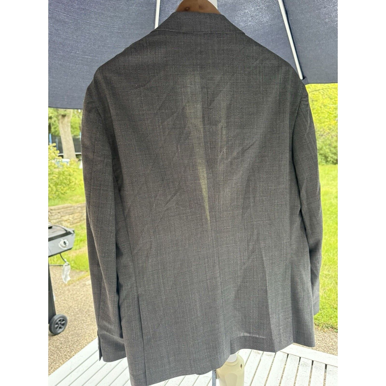 Brunello Cucinelli Brunello Cucinelli Blazer Jacket Peak Lapel Plaid Wool 54/44 Size 44R - 7 Thumbnail