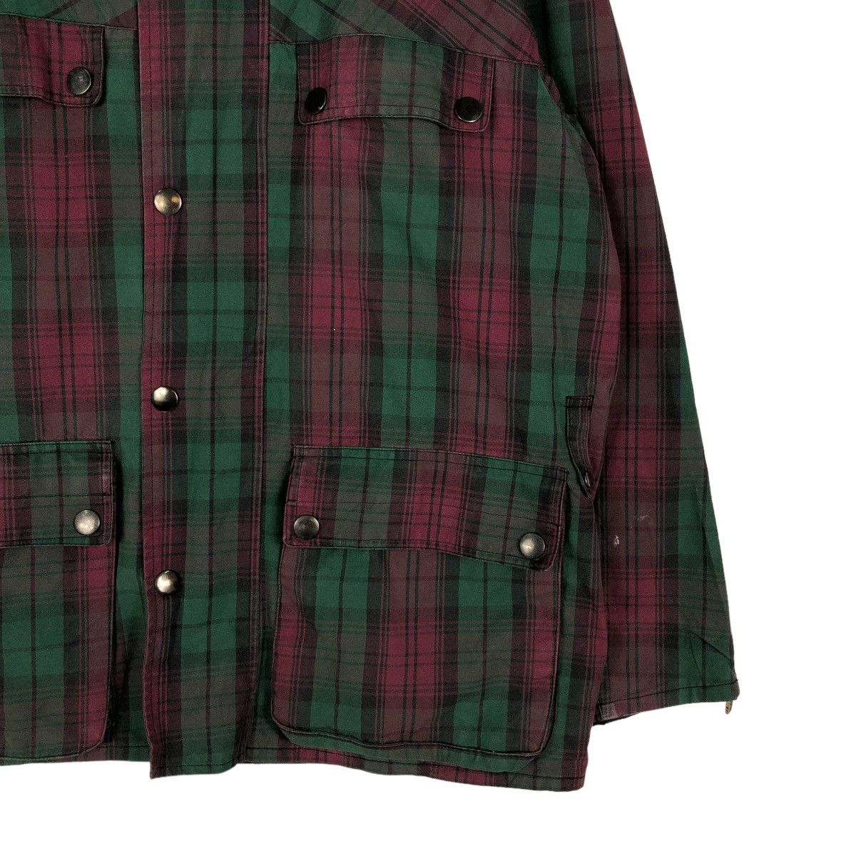 Vintage 🔥VINTAGE WAX JACKET WORKER BRITISH MILLERAIN TARTAN DESIGN Size US M / EU 48-50 / 2 - 5 Thumbnail